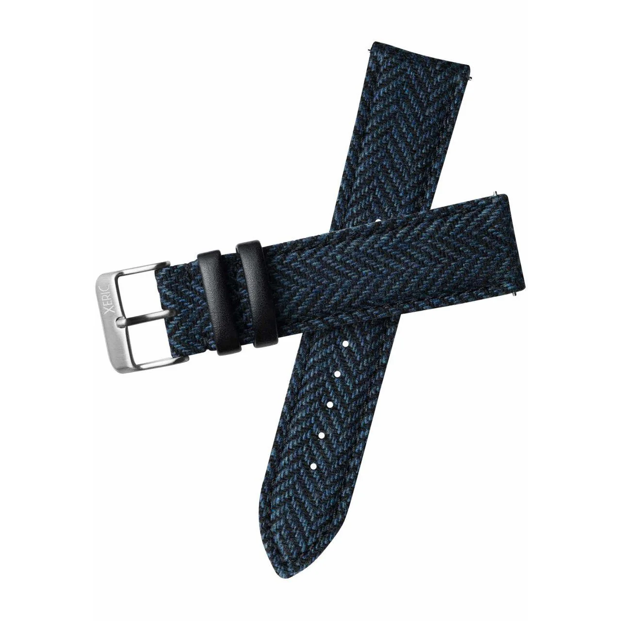 1568-xeric-22mm-herringbone-tweed-blue-strap-silver-buckle-1.webp Xeric 22mm Herringbone Tweed Blue Strap Silver Buckle