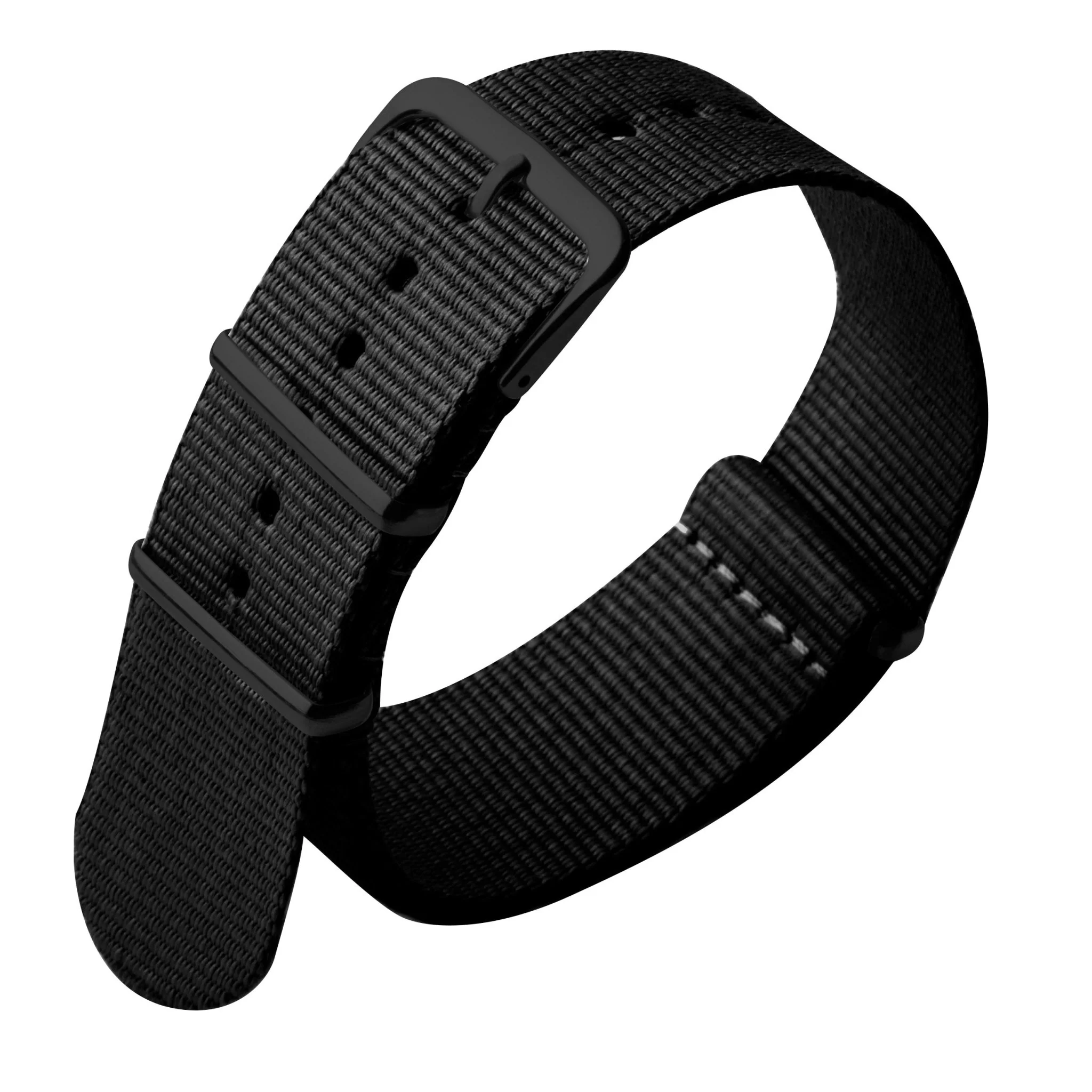 1576-xeric-22mm-military-strap-black-with-gunmetal-hardware-1.webp Xeric 22mm Military Strap Black with Gunmetal Hardware