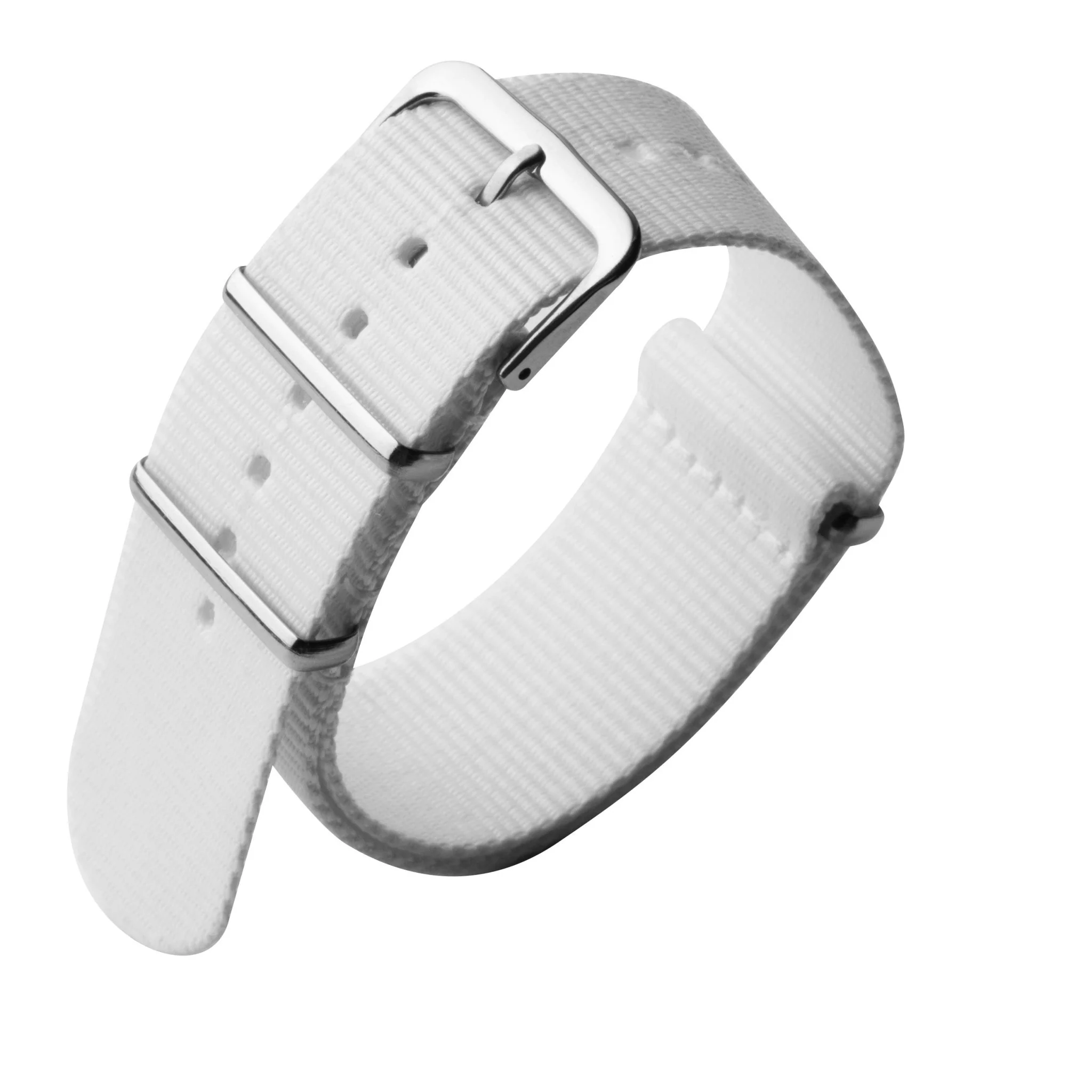 1598-xeric-22mm-military-strap-white-with-silver-hardware-1.webp Xeric 22mm Military Strap White with Silver Hardware
