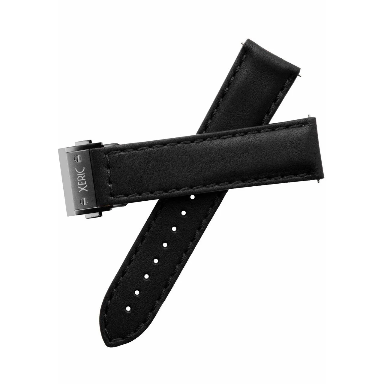 1604-xeric-22mm-horween-essex-black-strap-gunmetal-hidden-deployant-clasp-1.webp Xeric 22mm Horween Essex Black Strap Gunmetal Hidden Deployant Clasp