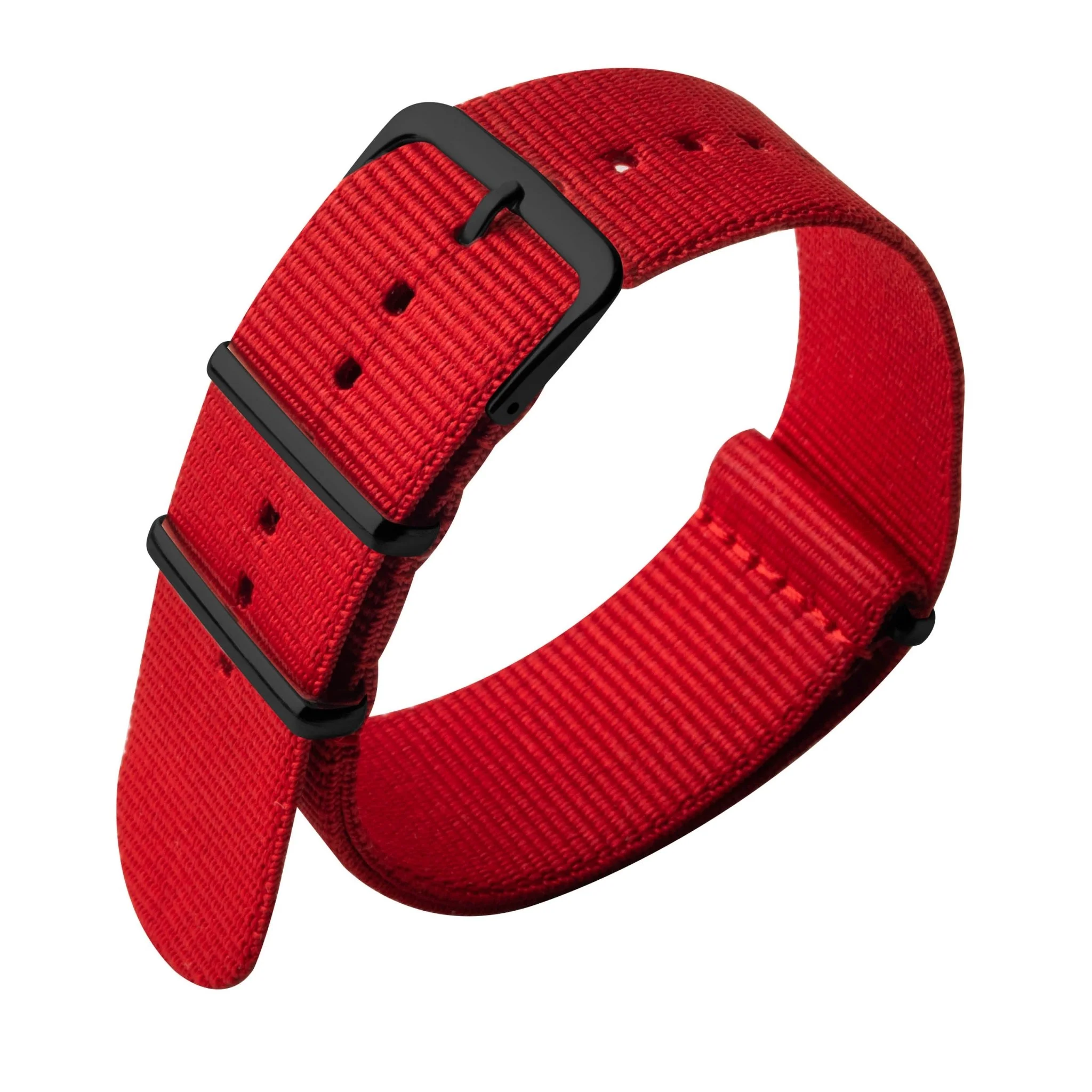 1607-xeric-22mm-military-strap-red-with-gun-hardware-1.webp Xeric 22mm Military Strap Red with Gun Hardware