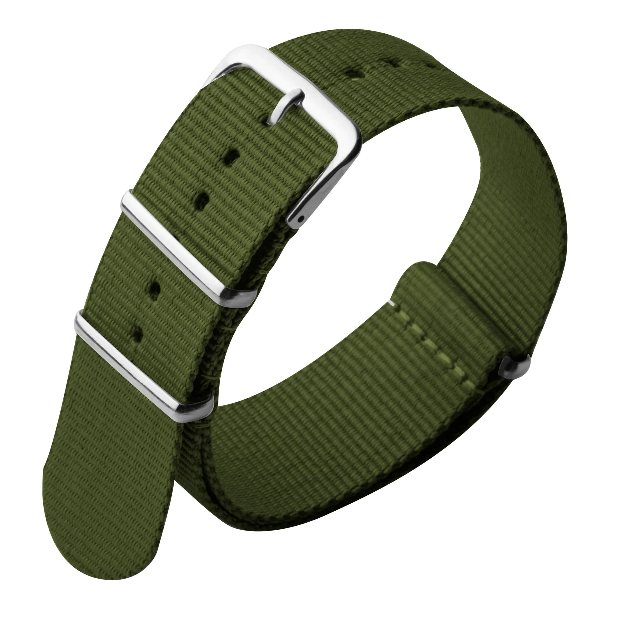 1609-xeric-22mm-military-strap-army-green-with-silver-hardware-1.webp Xeric 22mm Military Strap Army Green with Silver Hardware