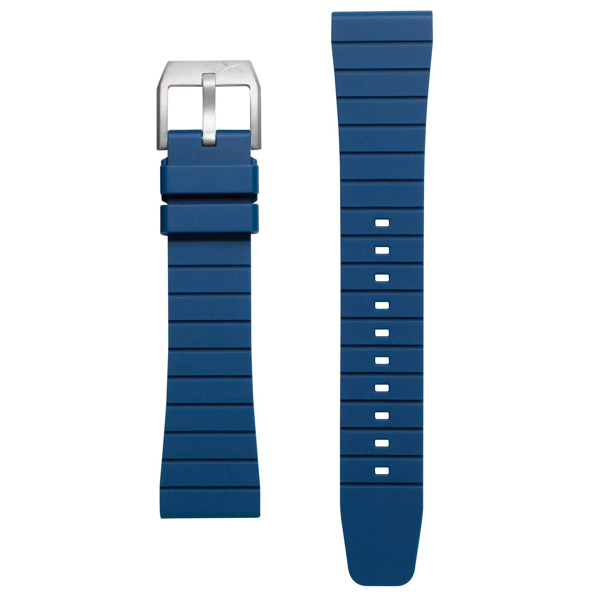 Xeric 22mm Retro Rubber Blue Strap