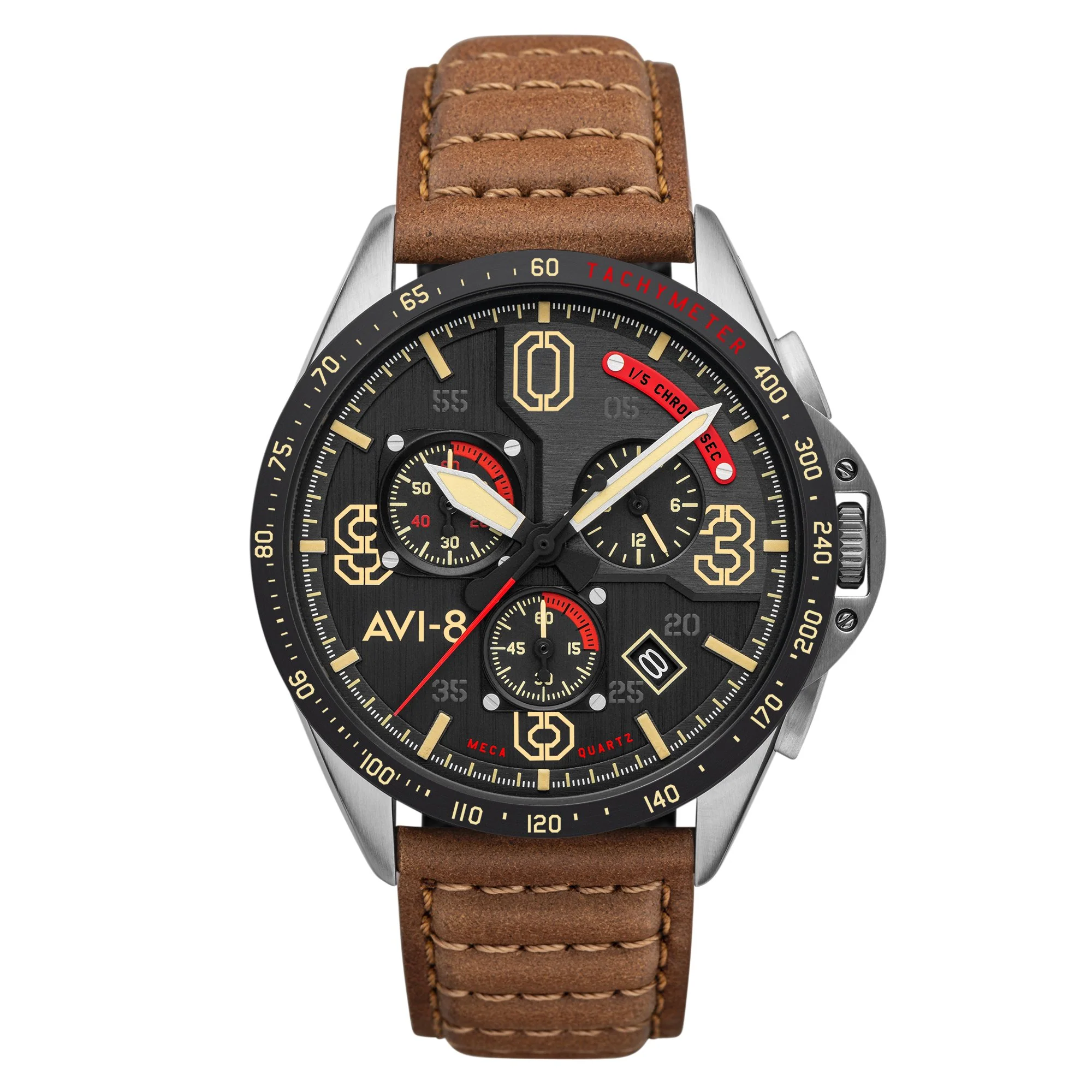 1630-avi-8-p-51-mustang-blakeslee-chronograph-bronze-oak-1.webp AVI-8 P-51 Mustang Blakeslee Chronograph Bronze Oak