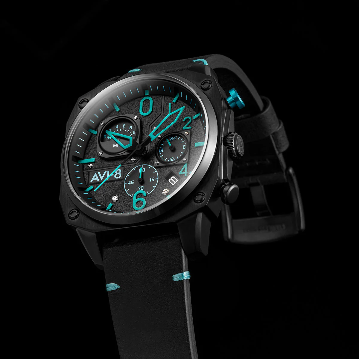 AVI-8 Hawker Hunter Retrograde Chronograph Blue Diamond*