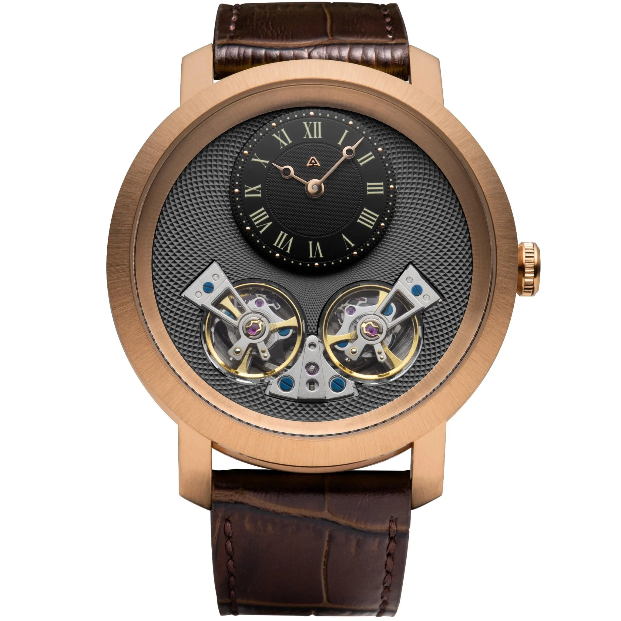 1669-archetype-caspian-automatic-rose-gold-black-brown-1.webp Archetype Caspian Automatic Rose Gold Black Brown