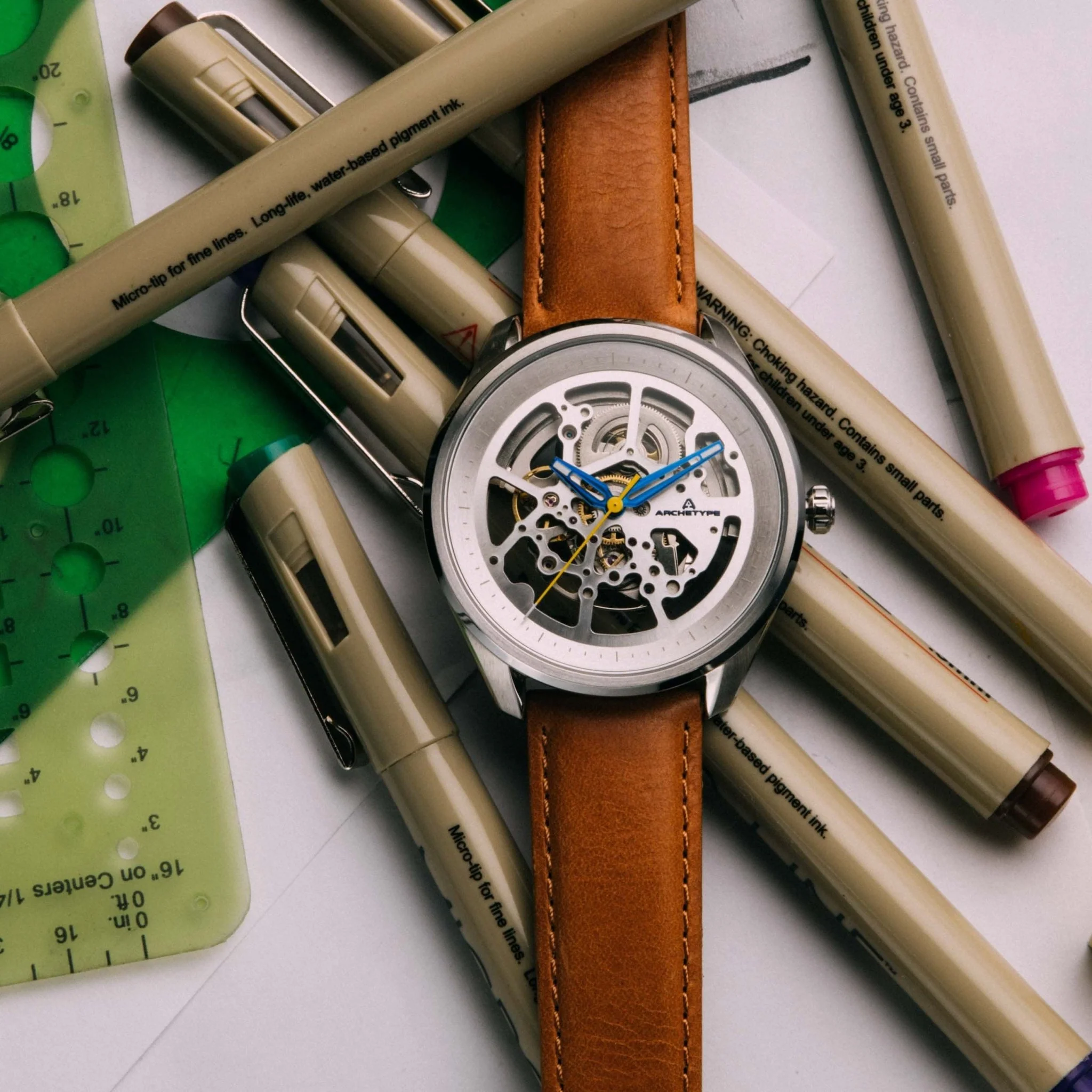 1674-archetype-nemesis-automatic-silver-tan-5.webp Archetype Nemesis Automatic Silver Tan