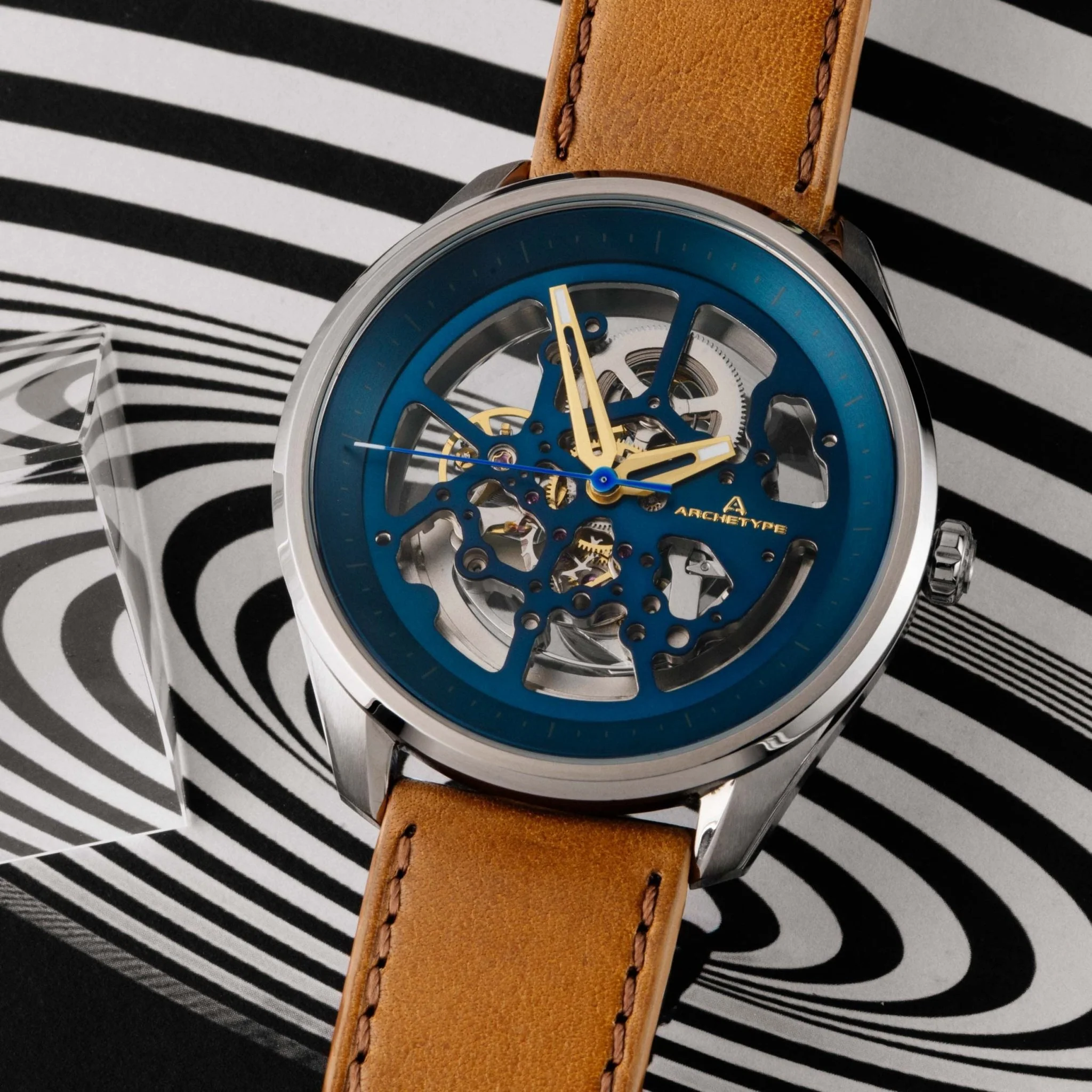 1678-archetype-nemesis-automatic-silver-tan-blue-2.webp Archetype Nemesis Automatic Silver Tan Blue