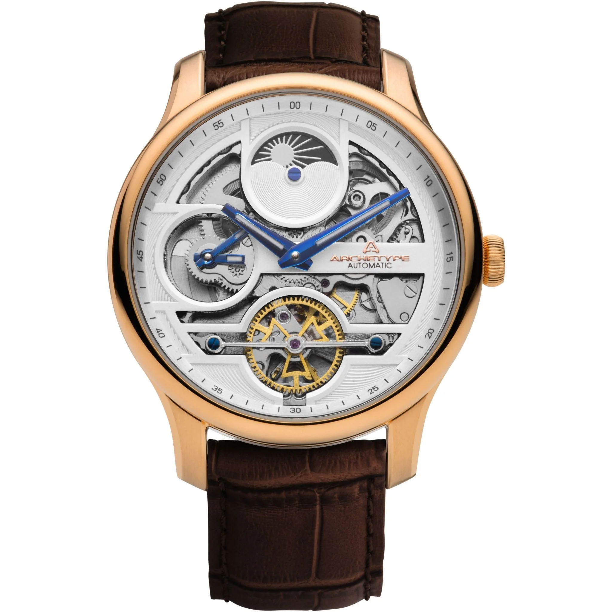 1680-archetype-archer-automatic-rose-gold-white-1.webp Archetype Archer Automatic Rose Gold White