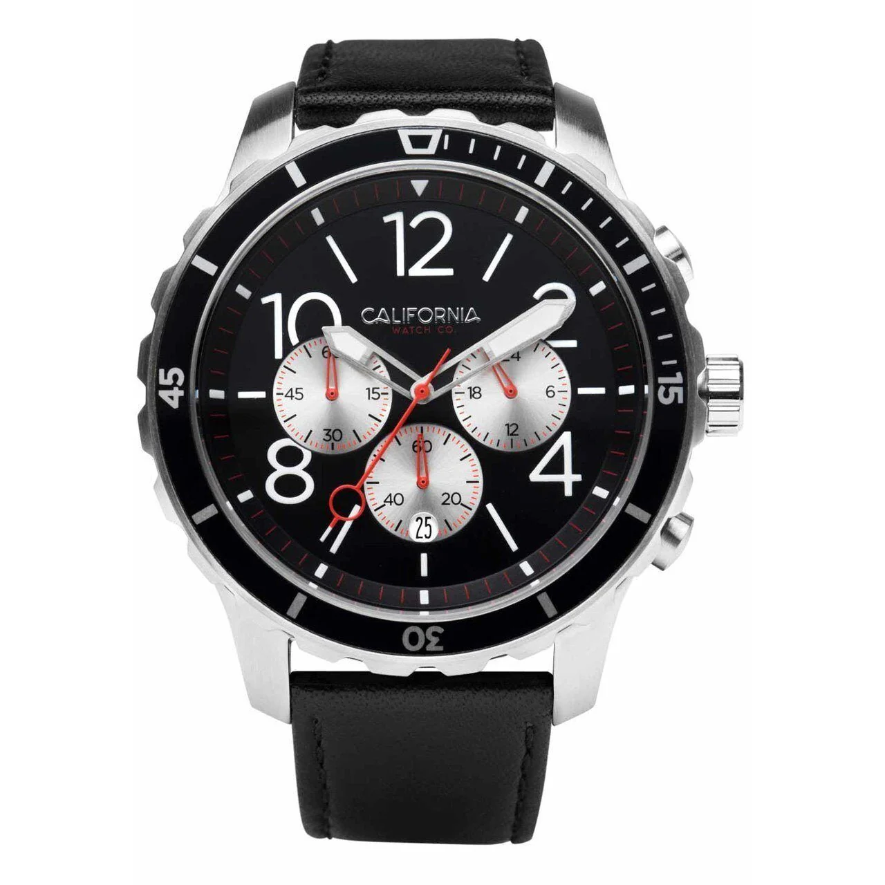 172-california-watch-co.-mavericks-chrono-leather-silver-black-1.webp California Watch Co. Mavericks Chrono Leather Silver Black