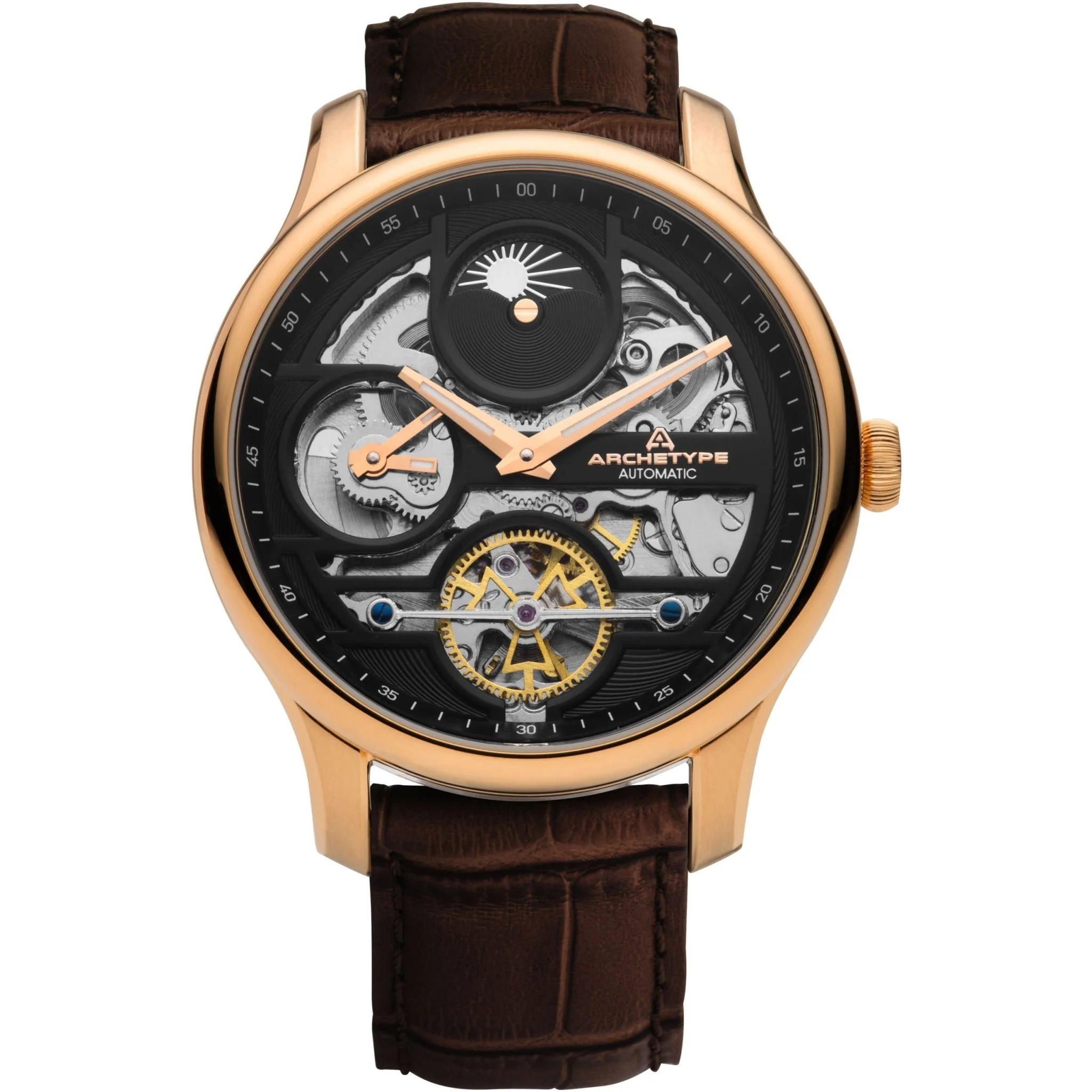 1723-archetype-archer-automatic-rose-gold-brown-1.webp Archetype Archer Automatic Rose Gold Brown