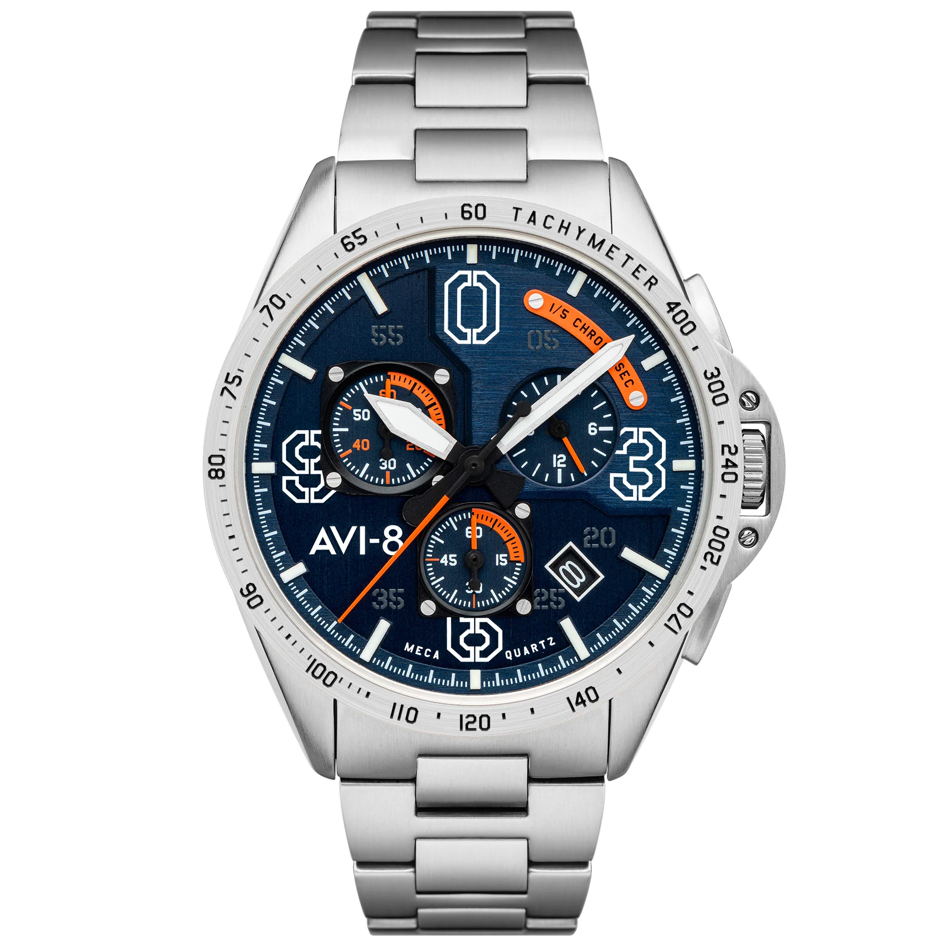 1734-avi-8-p-51-mustang-blakeslee-chrono-silver-blue-ss-1.webp AVI-8 P-51 Mustang Blakeslee Chrono Silver Blue SS