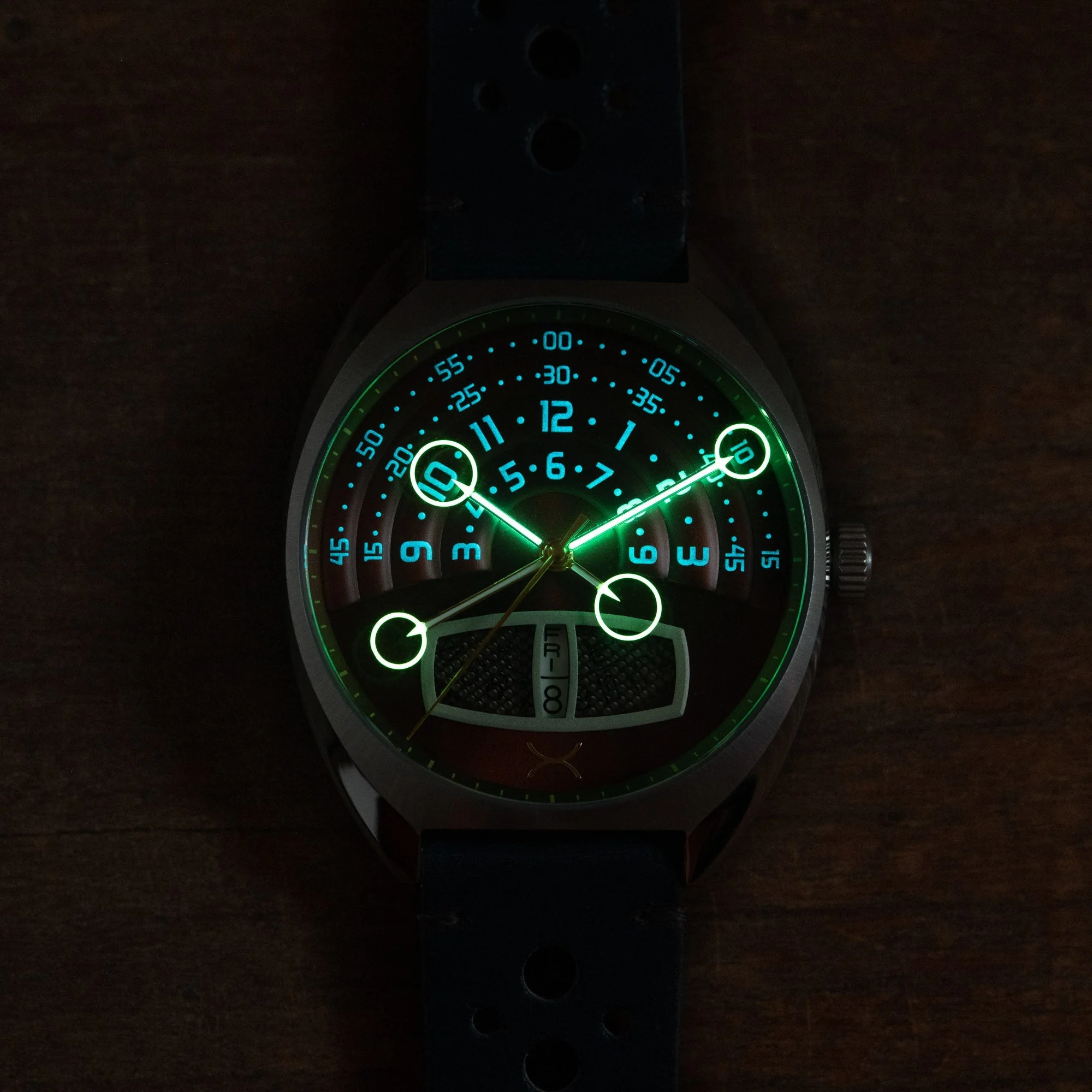 Xeric Halograph III Automatic Oxblood Blue