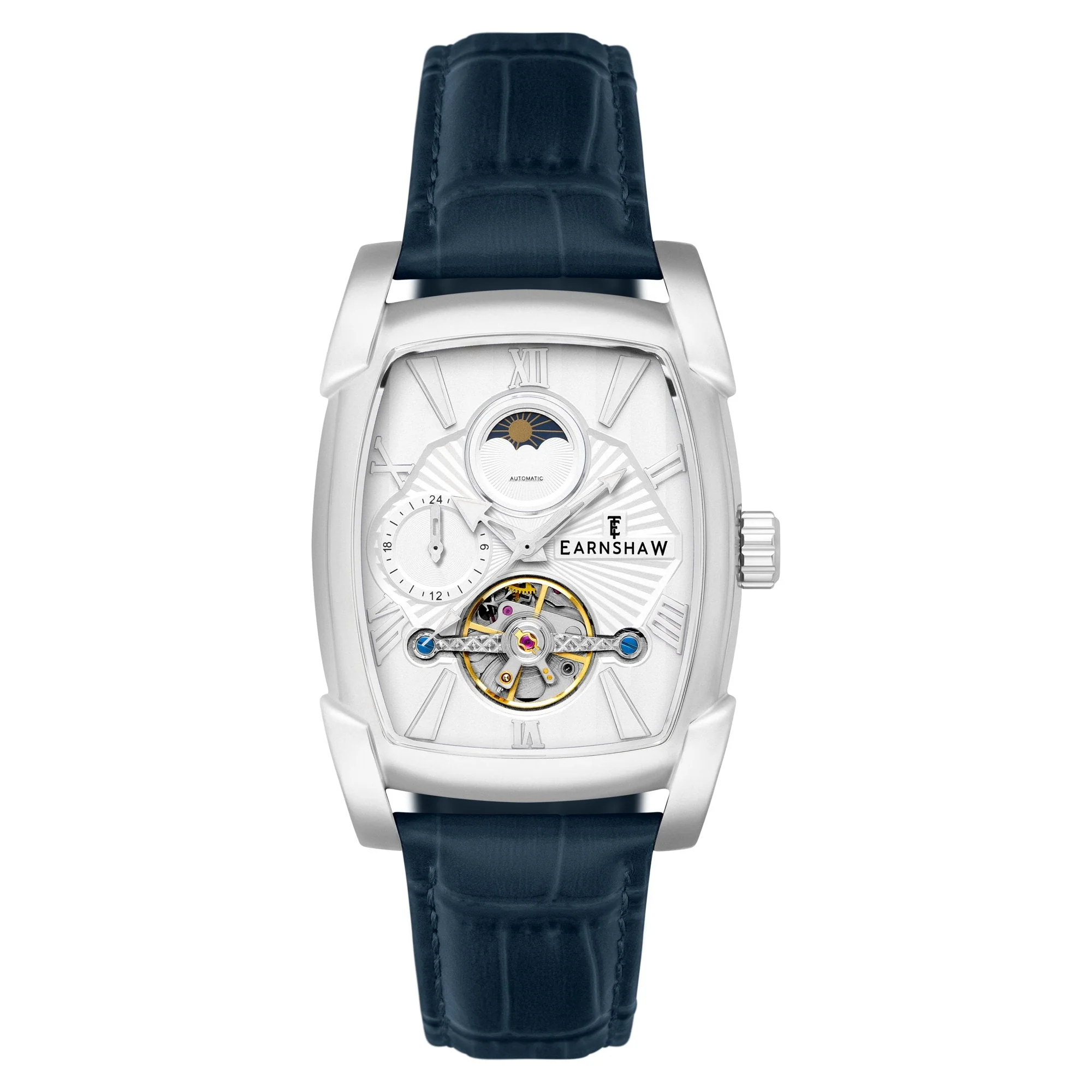 181-thomas-earnshaw-heritage-kensington-multifunction-automatic-silver-white-1.webp Thomas Earnshaw Heritage Kensington Multifunction Automatic Silver White