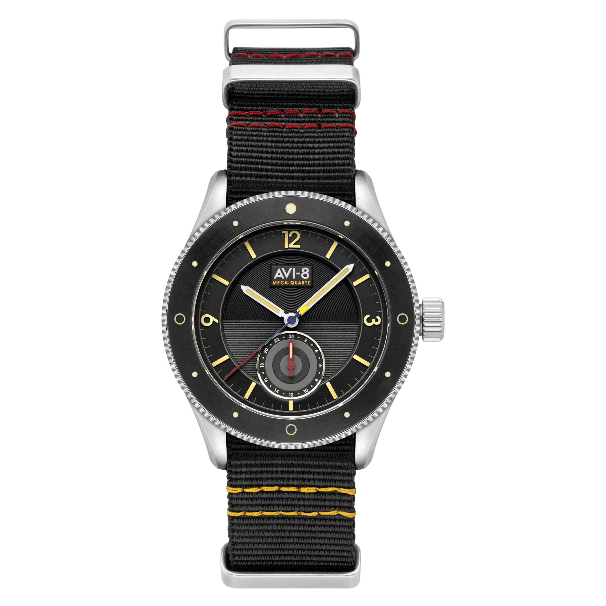 183-avi-8-flyboy-airmaster-sector-meca-quartz-raven-black-1.webp AVI-8 Flyboy Airmaster Sector Meca-Quartz Raven Black