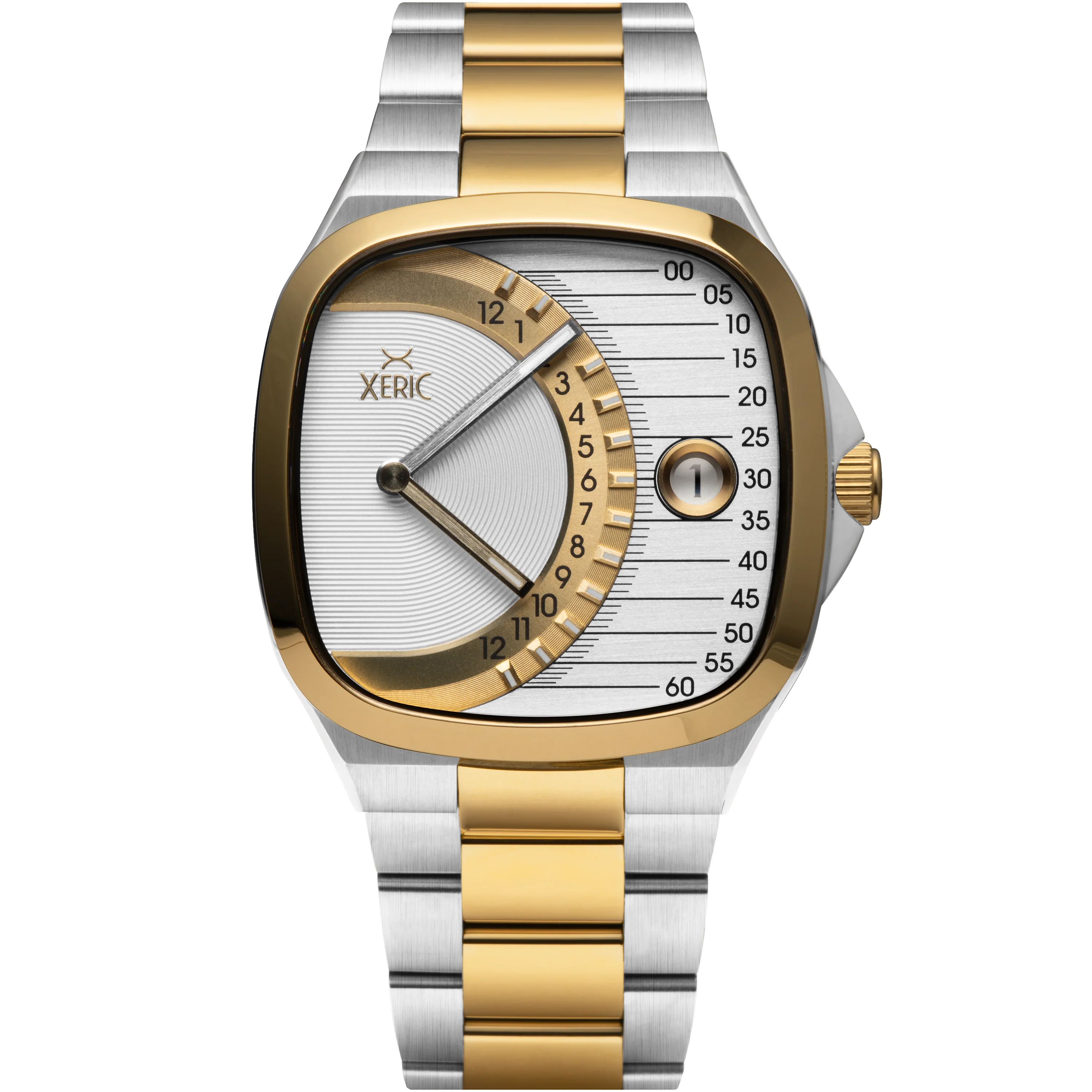 1883-xeric-timeline-retrograde-automatic-two-tone-gold-silver-1.webp Xeric Timeline Retrograde Automatic Two-tone Gold Silver