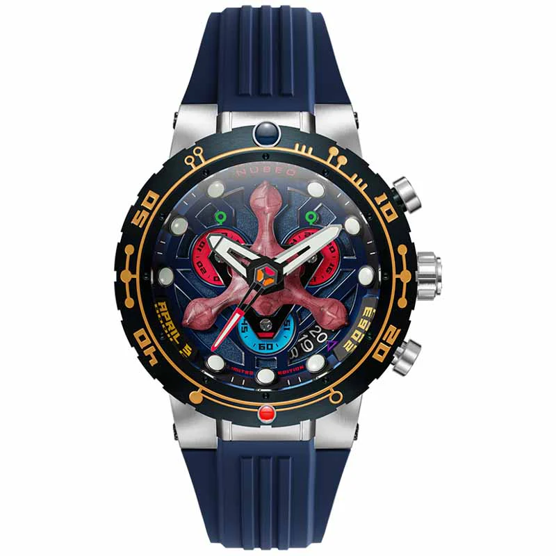 Nubeo Opportunity Chrono Star Trek First Contact Day Philosopher Blue Limited Edition