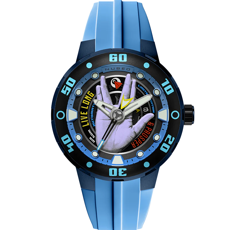 1944-nubeo-mariner-automatic-star-trek-live-long-prosper-vulcan-blue-limited-edition-1.webp Nubeo Mariner Automatic Star Trek Live Long & Prosper Vulcan Blue Limited Edition