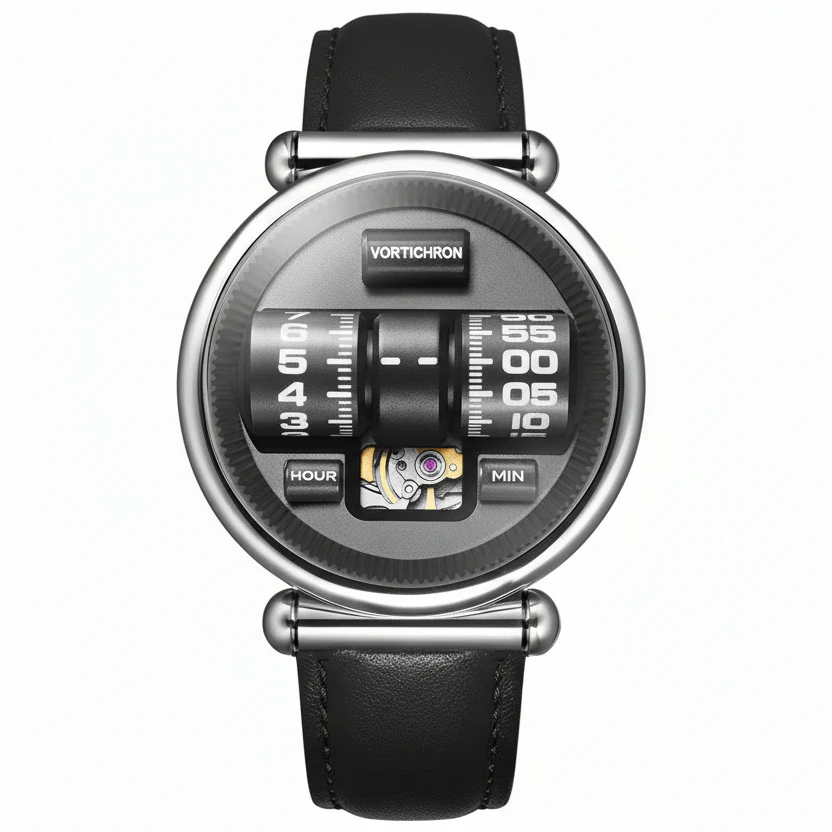198-vortichron-double-roller-automatic-steel-black-1.webp Vortichron Double Roller Automatic Steel Black