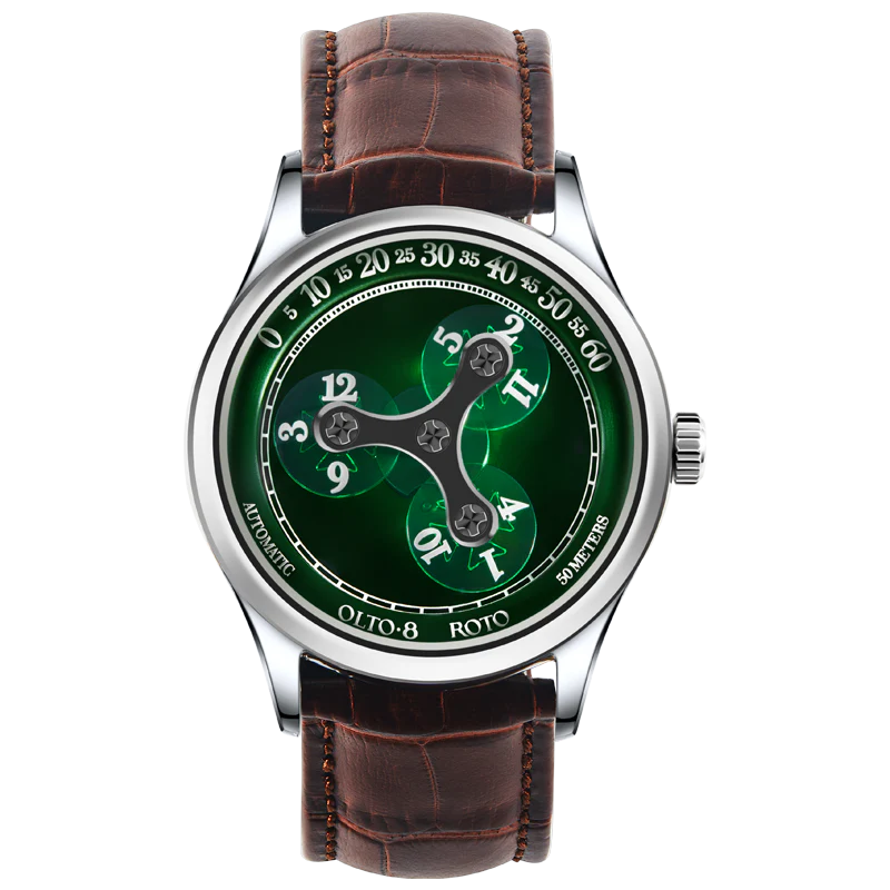 1990-olto-8-roto-wandering-hour-automatic-watch-jade-green-1.webp OLTO-8 ROTO Wandering Hour Automatic Watch Jade Green