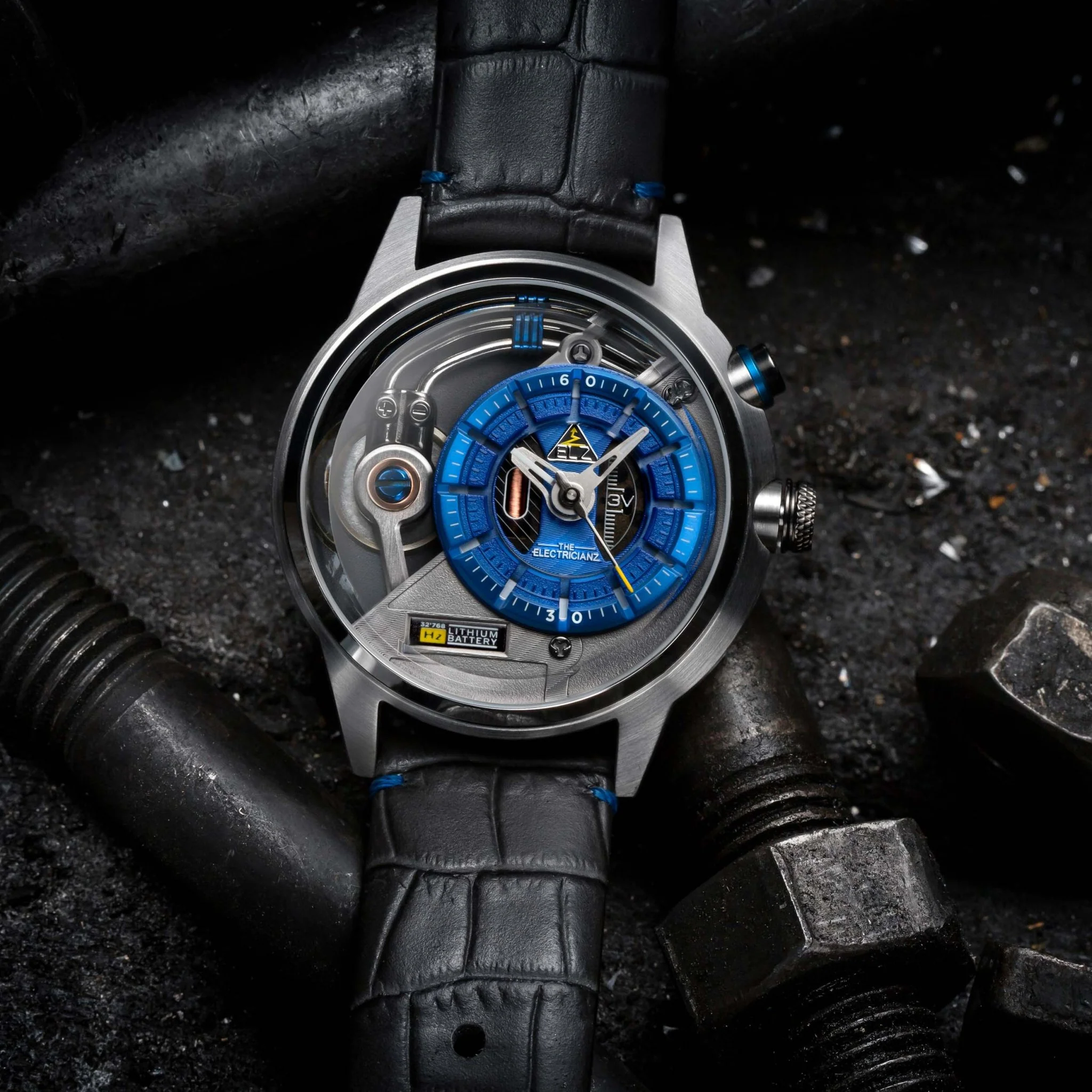 The Electricianz Stone Z Silver Black