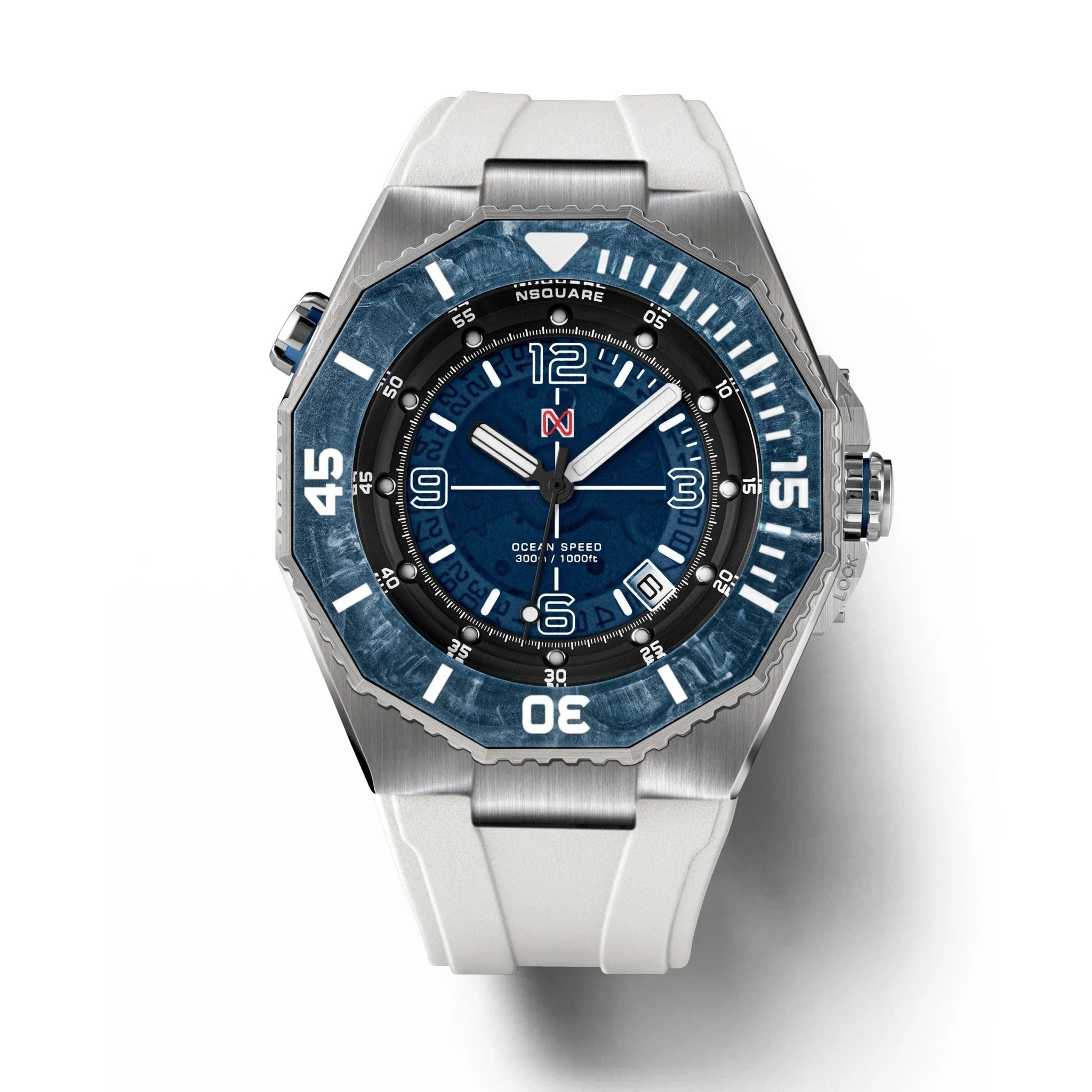 Nsquare Ocean Speed Diver Swiss Automatic 43mm Blue Steel