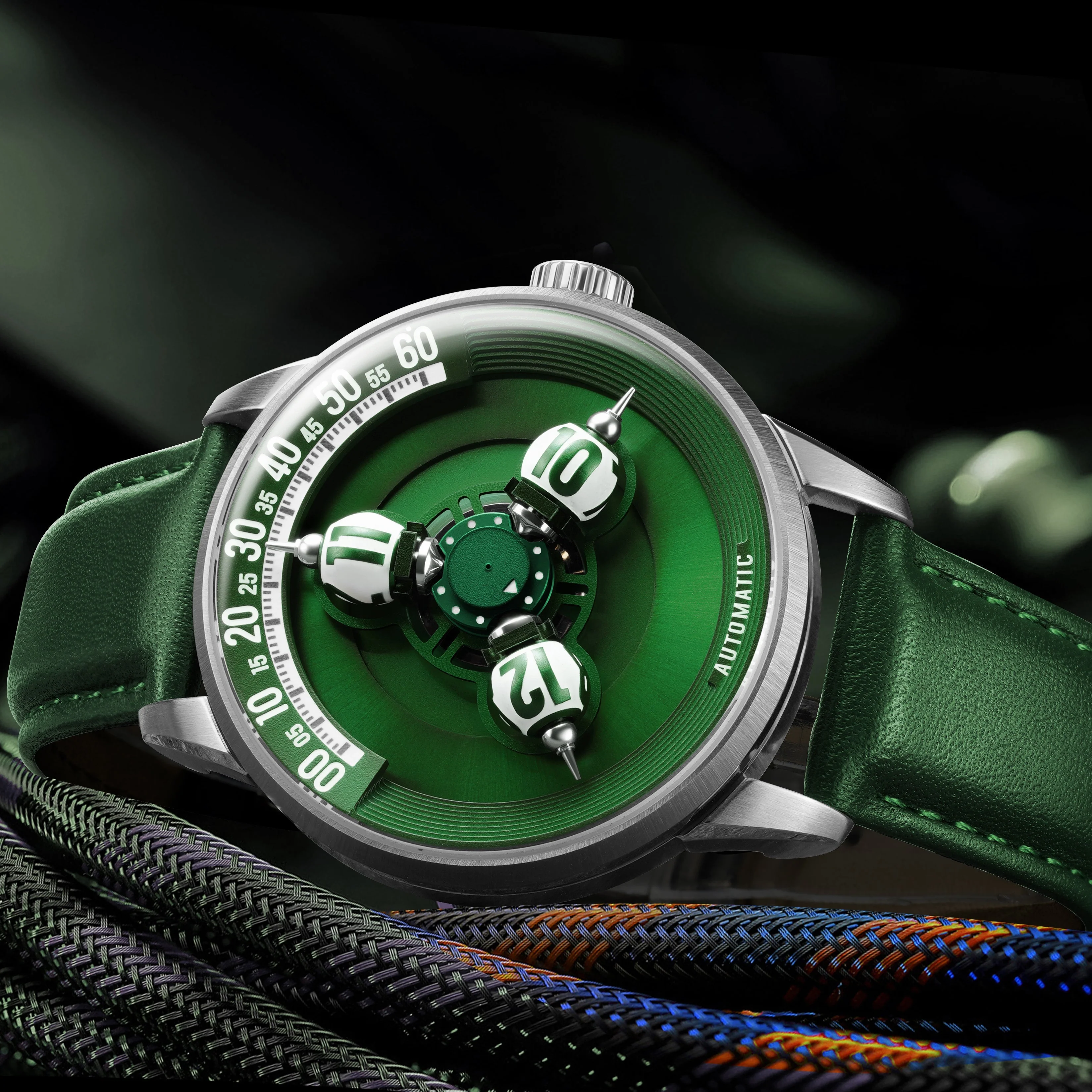 216-vortichron-timeorb-3d-wandering-hour-green-limited-edition-2.webp Vortichron TimeOrb 3D Wandering Hour Green Limited Edition