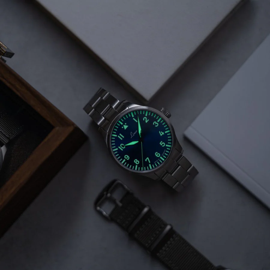 Laco Augsburg Blaue Stunde 42mm Blue SS