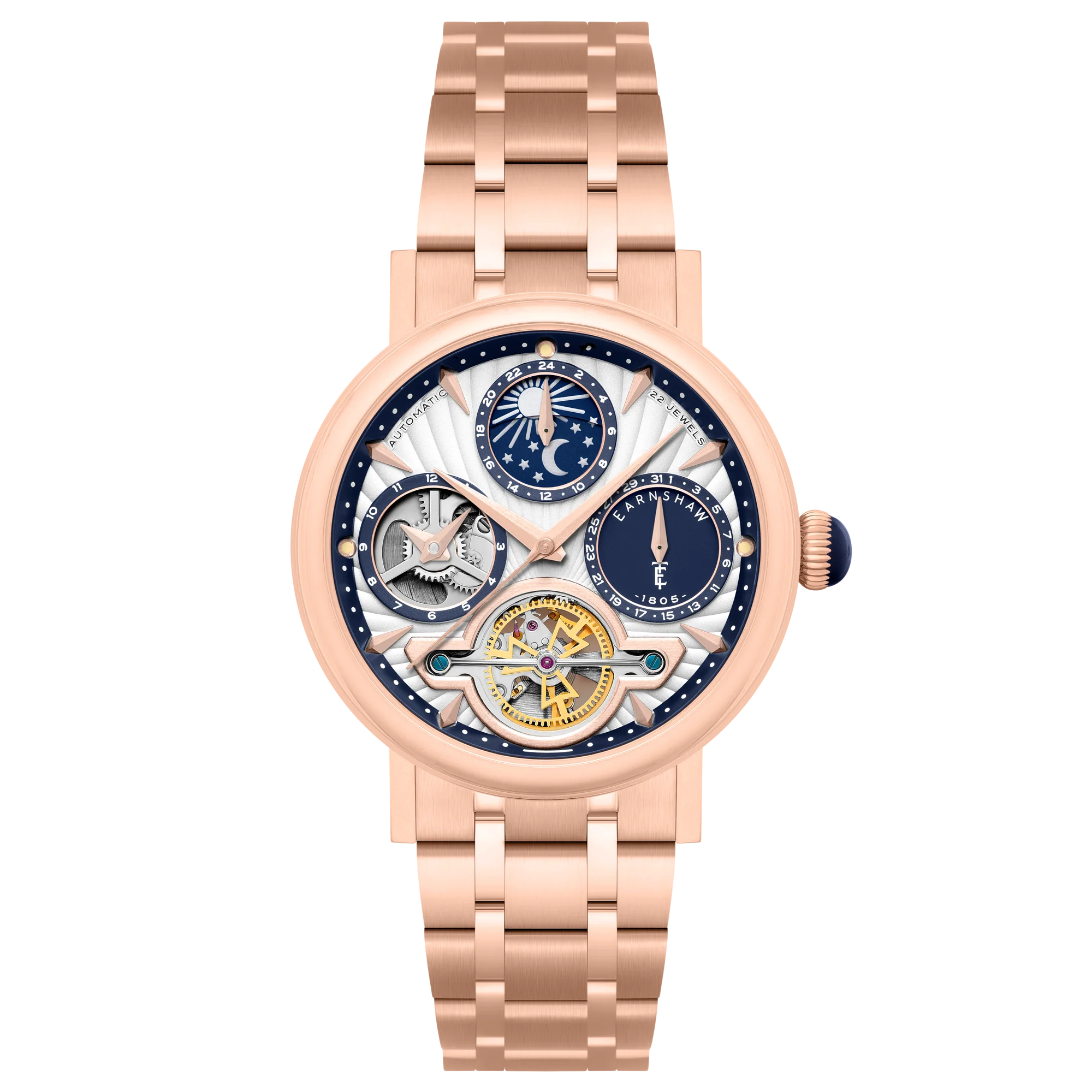 2176-thomas-earnshaw-heritage-beaufort-dual-time-date-open-heart-automatic-gilded-silver-ss-1.webp Thomas Earnshaw Heritage Beaufort Dual Time Date Open Heart Automatic Gilded Silver SS