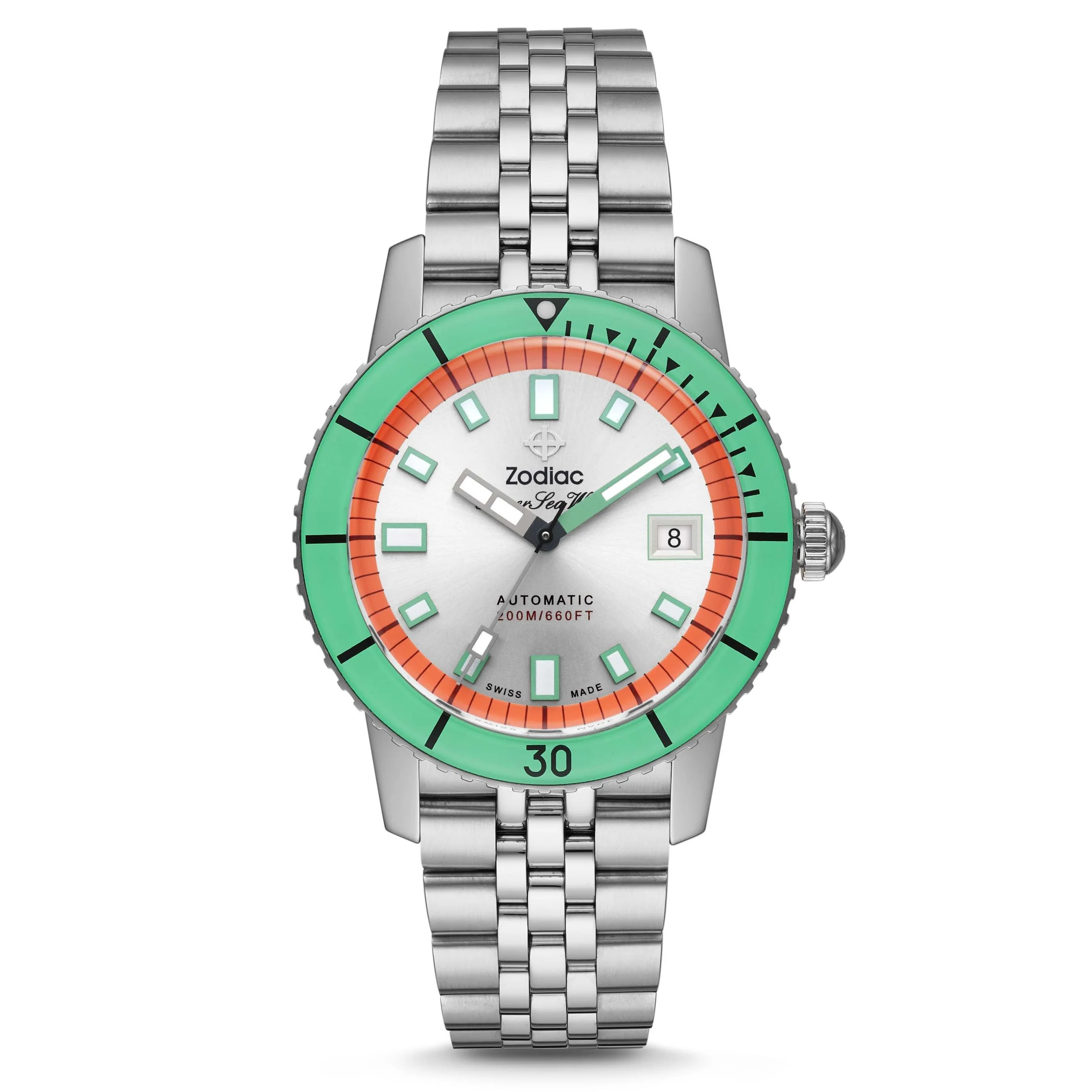 Zodiac Super Sea Wolf Automatic SS Watermelon