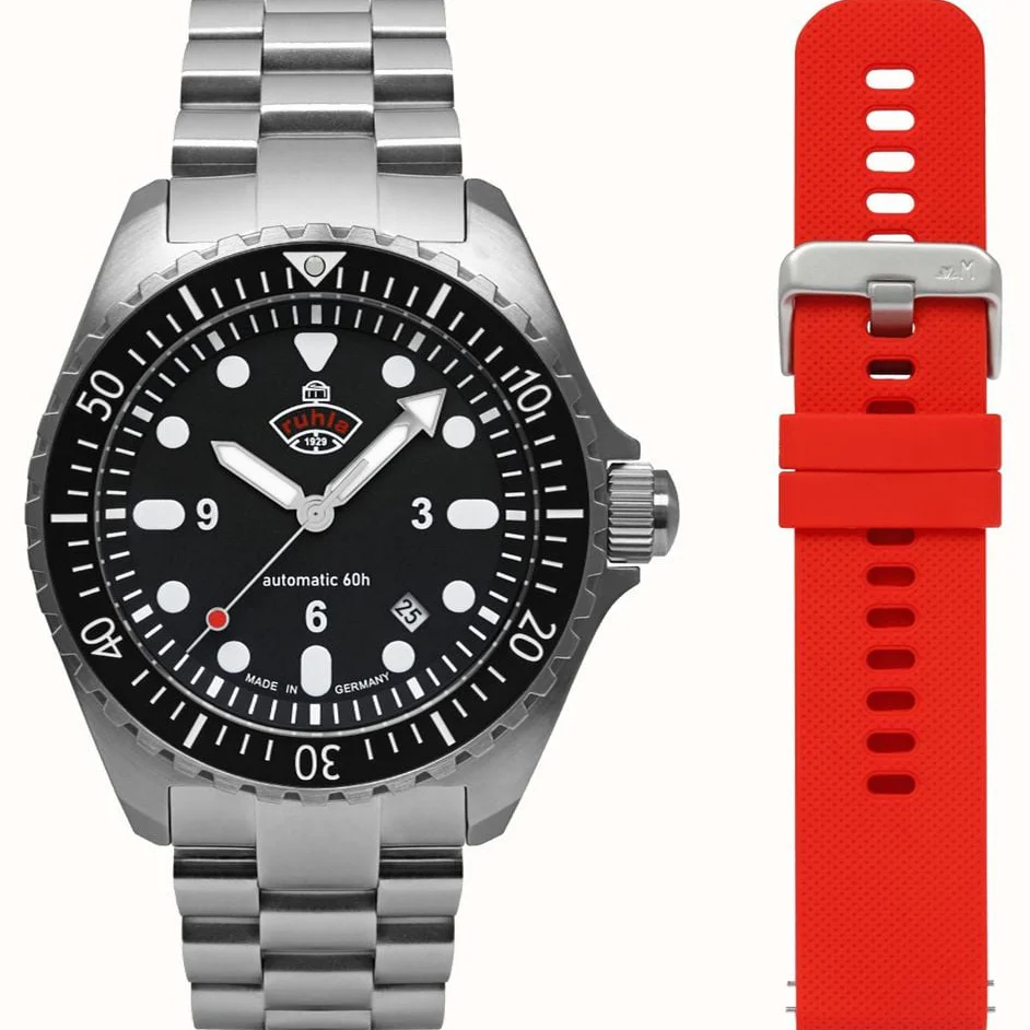 2221-ruhla-nva-kommando-minentaucher-automatic-black-red-1.webp Ruhla NVA Kommando Minentaucher Automatic Black Red
