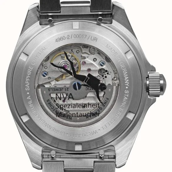 2221-ruhla-nva-kommando-minentaucher-automatic-black-red-3.webp Ruhla NVA Kommando Minentaucher Automatic Black Red
