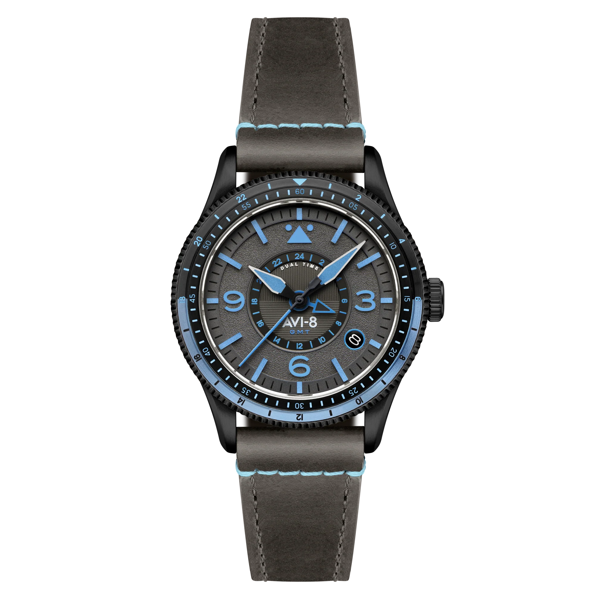224-avi-8-flyboy-airmaster-gmt-automatic-rubber-black-1.webp AVI-8 Flyboy Airmaster GMT Automatic Rubber Black