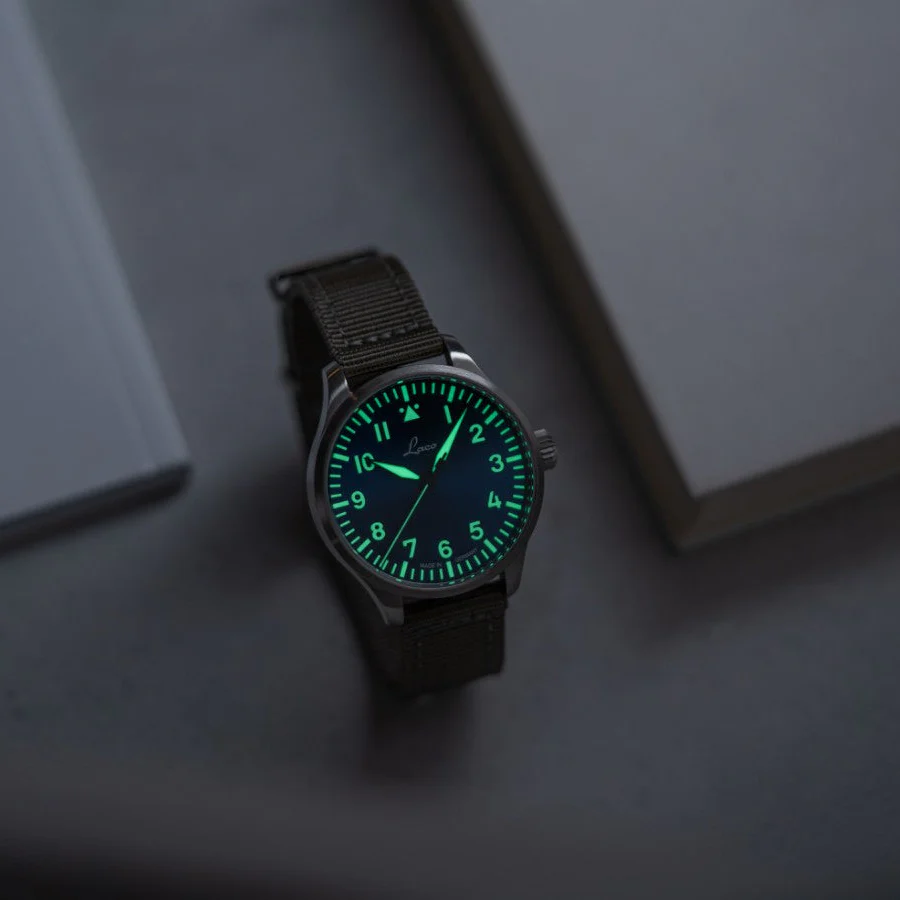 Laco Augsburg Blaue Stunde Nylon Automatic 42mm Blue