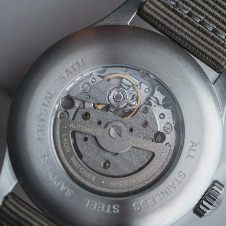 Laco Augsburg Blaue Stunde Nylon Automatic 42mm Blue