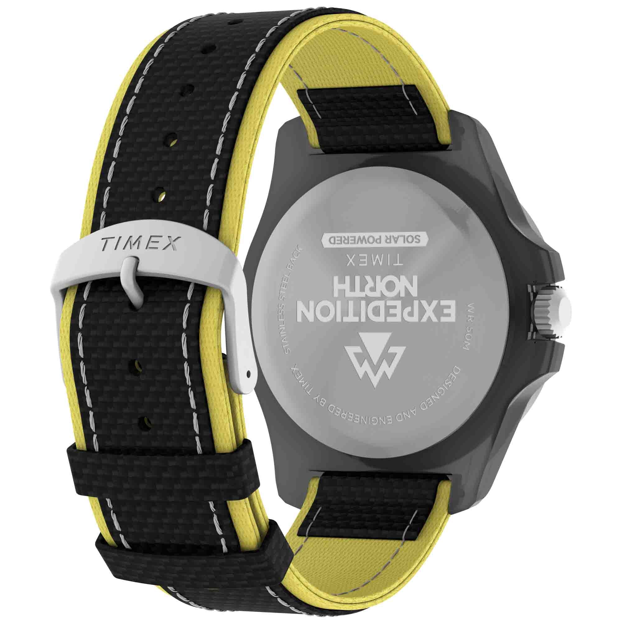 Timex Expedition North Freedive Ocean Tide 46mm rPET Black Yellow