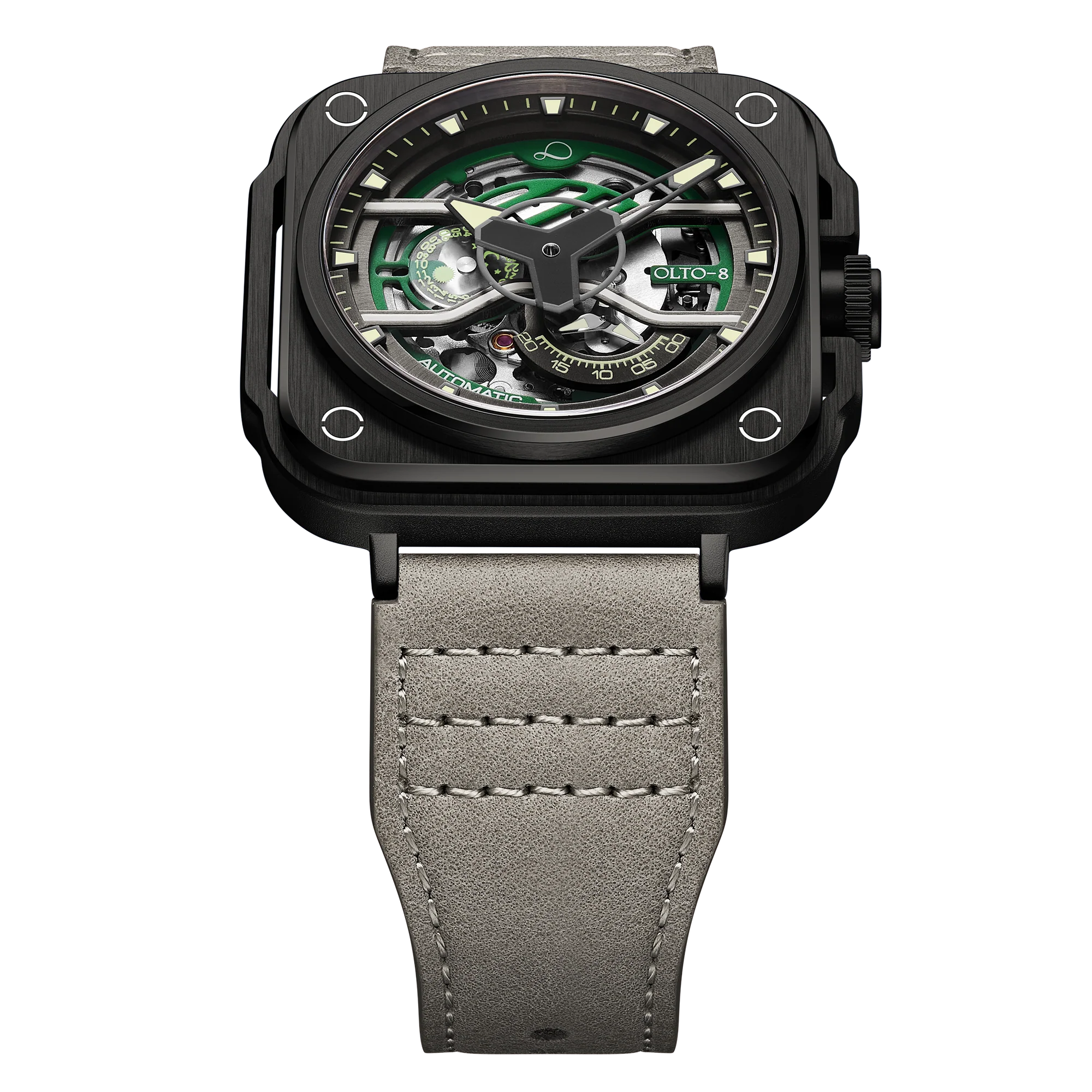 2356-olto-8-iron-ex-square-skeleton-automatic-watch-green-5.webp OLTO-8 IRON-EX Square Skeleton Automatic Watch Green