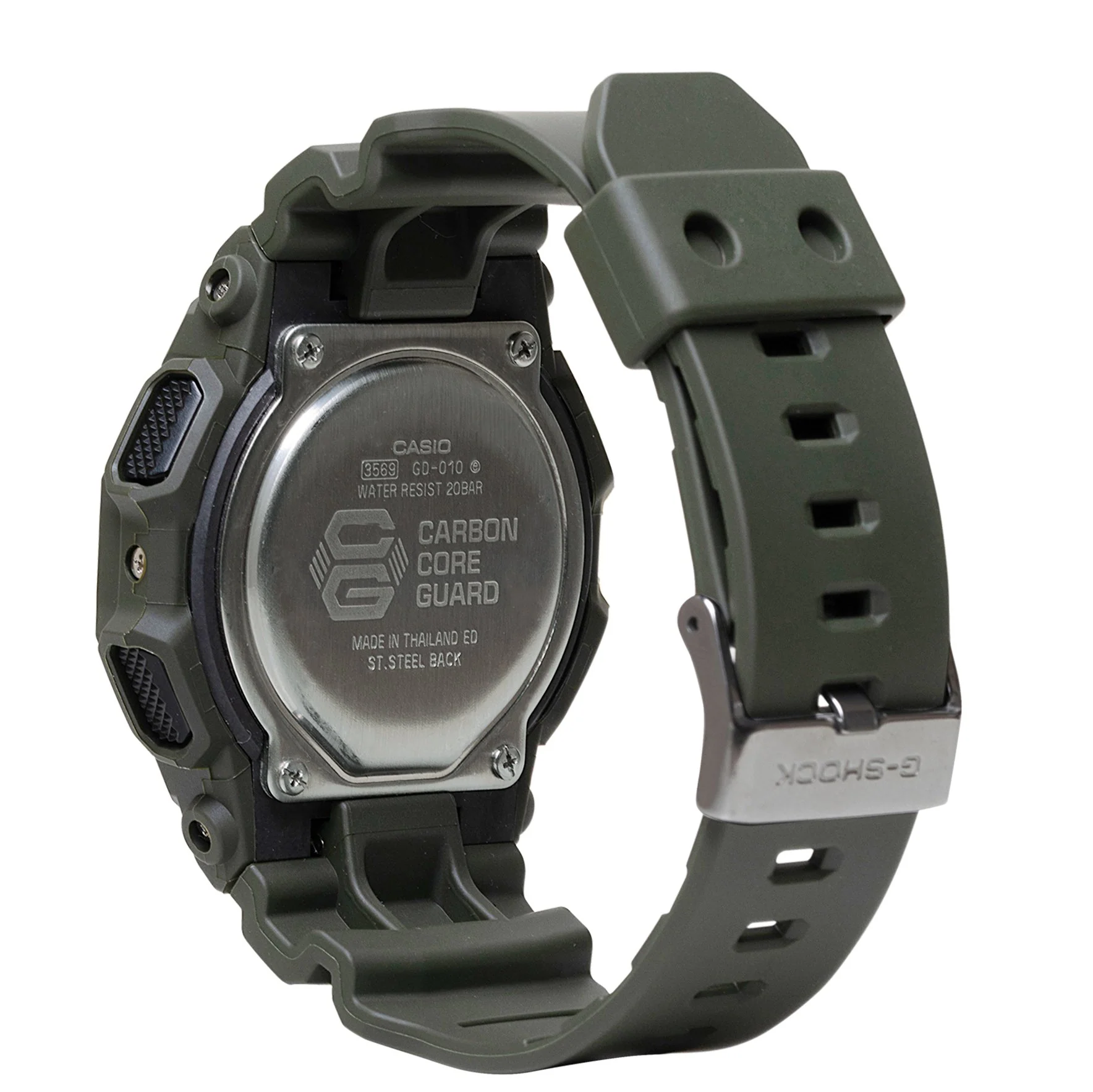 G-Shock GD010 Rugged Digital 10 Year Battery Green