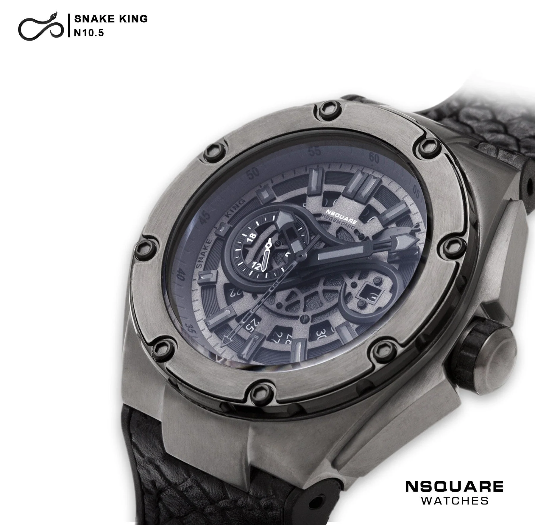Nsquare Snakeking Automatic N10.5 Gray Metal/Black