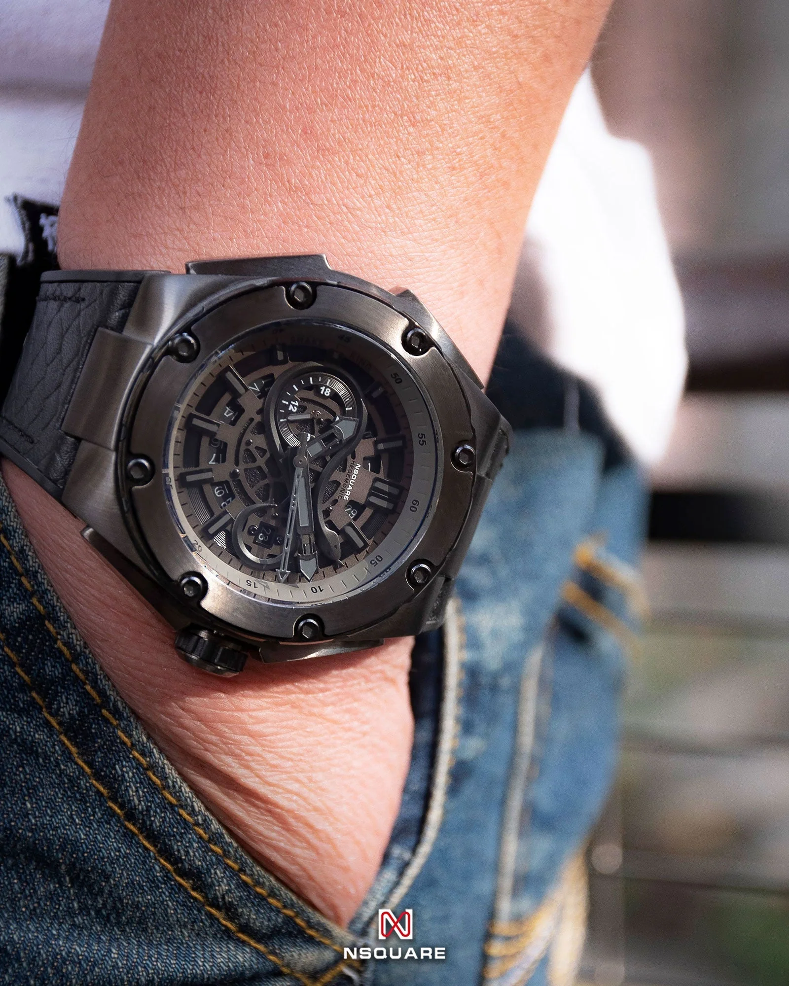 Nsquare Snakeking Automatic N10.5 Gray Metal/Black