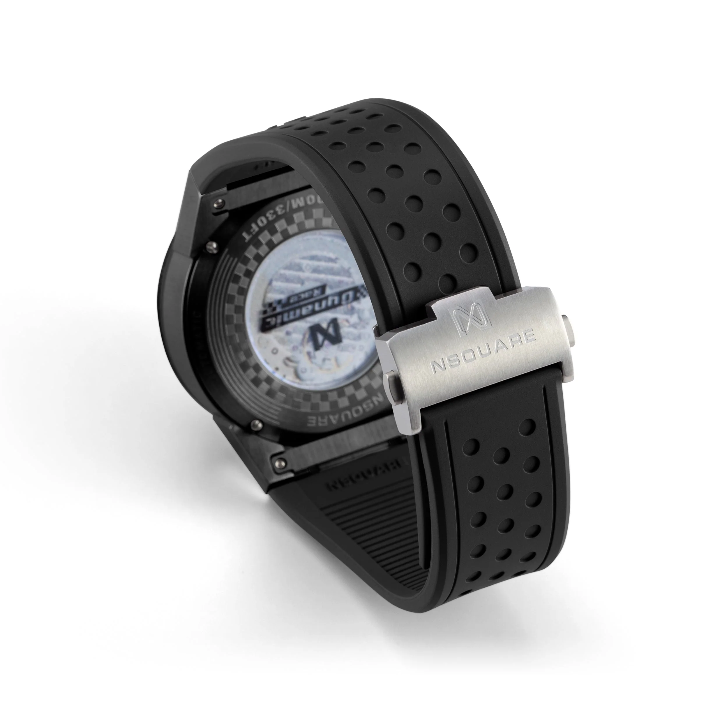 Nsquare Dynamic Race Automatic 44mm Black Rose Gold