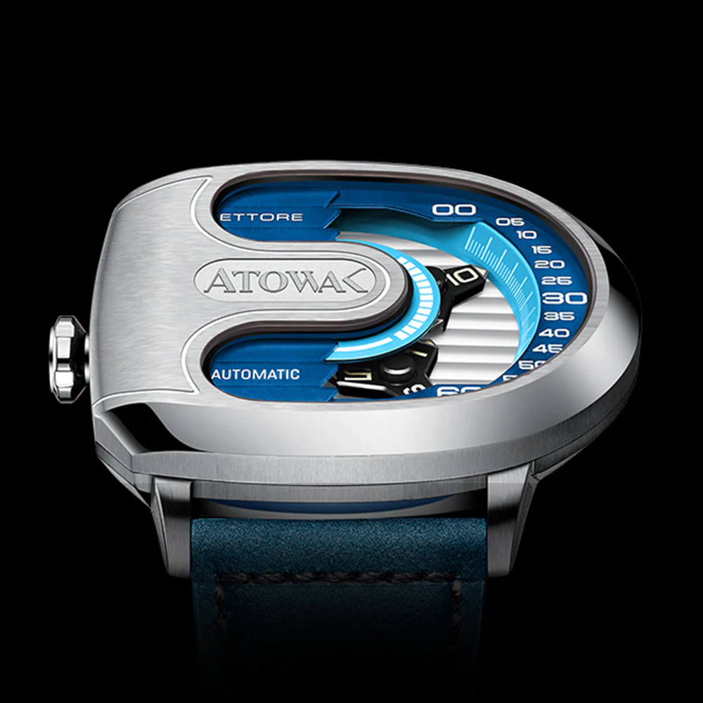 2485-atowak-ettore-drift-4-arm-wandering-hour-silver-blue-watches-1.webp Atowak Ettore Drift 4-Arm Wandering Hour Silver Blue Watches