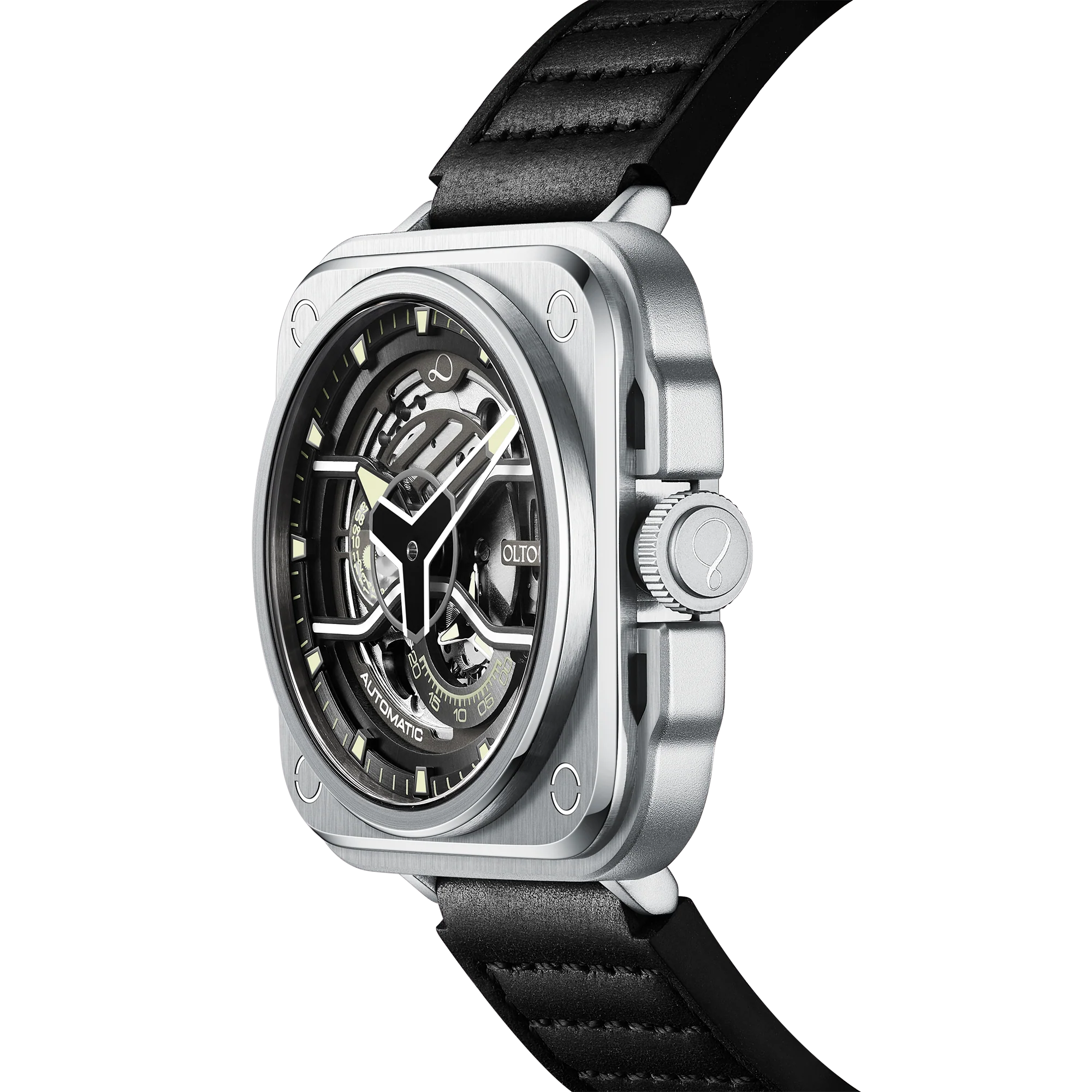 2494-olto-8-iron-ex-square-skeleton-automatic-watch-silver-5.webp OLTO-8 IRON-EX Square Skeleton Automatic Watch Silver