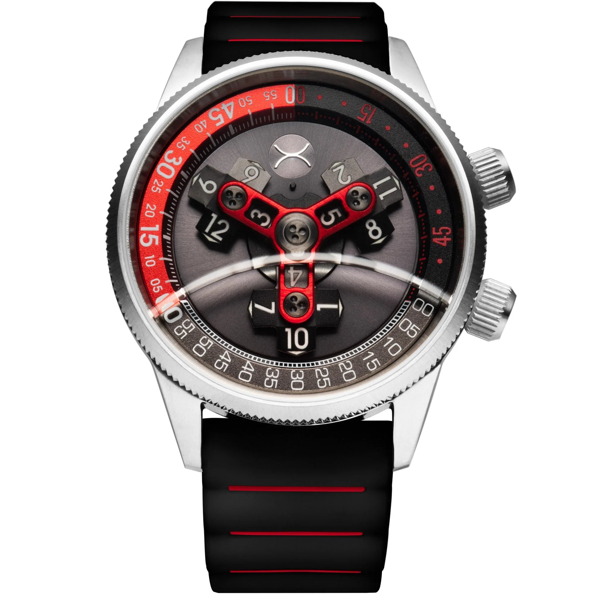 25-xeric-vendetta-ii-automatic-wandering-hour-black-gray-red-8.webp Xeric Vendetta II Automatic Wandering Hour Black Gray Red