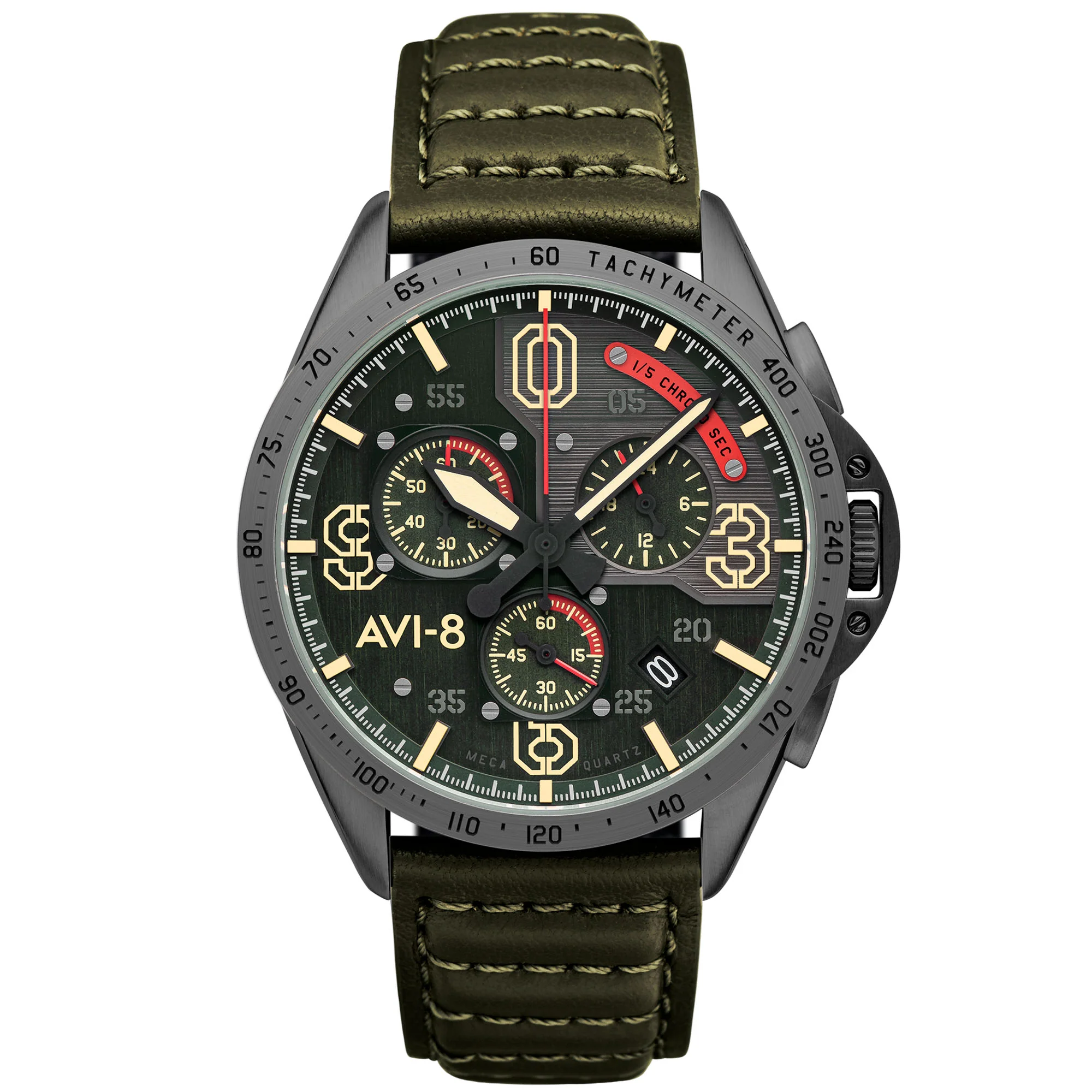 252-avi-8-p51-mustang-blakeslee-chronograph-leaf-green-1.webp AVI-8 P51 Mustang Blakeslee Chronograph Leaf Green