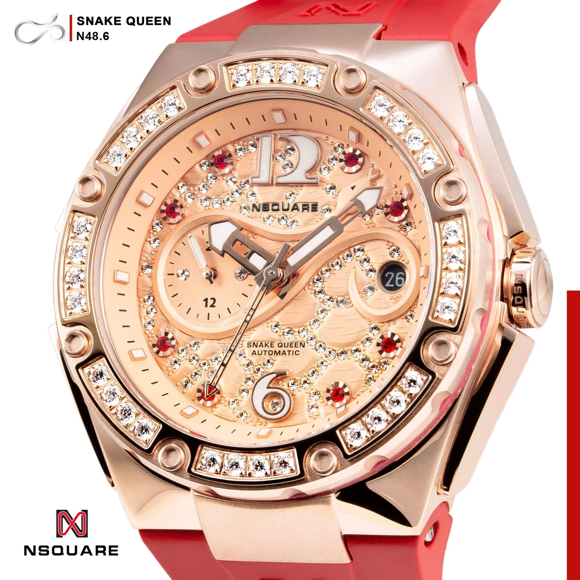 2530-nsquare-snakequeen-39mm-automatic-rose-gold-red-3.webp Nsquare SnakeQueen 39mm Automatic Rose Gold Red