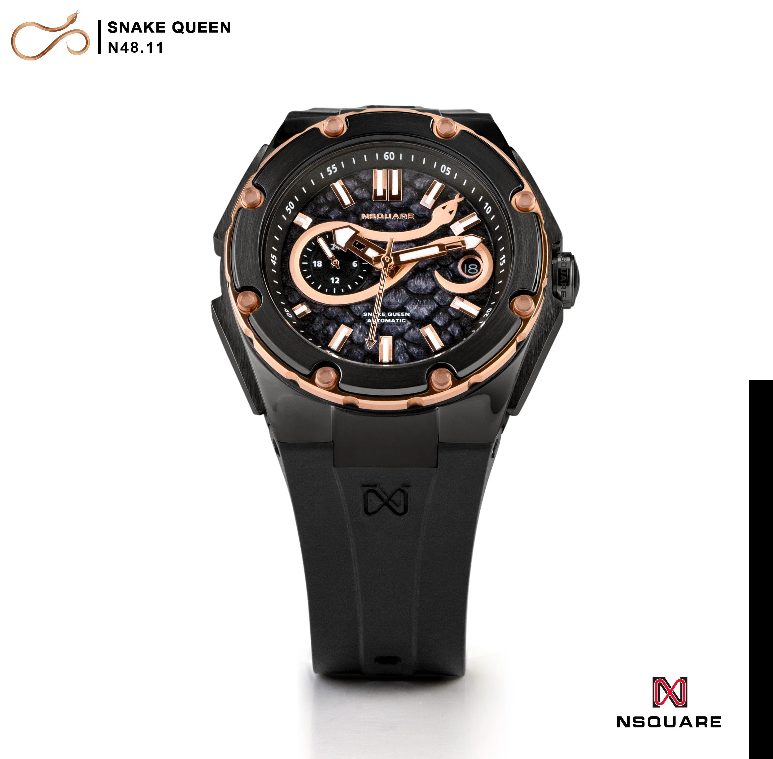 Nsquare SnakeQueen 39mm Automatic Devil Gold