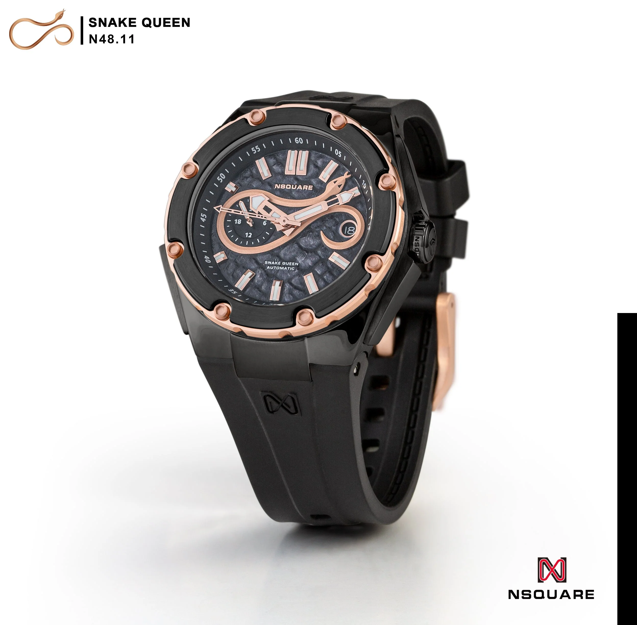 Nsquare SnakeQueen 39mm Automatic Devil Gold