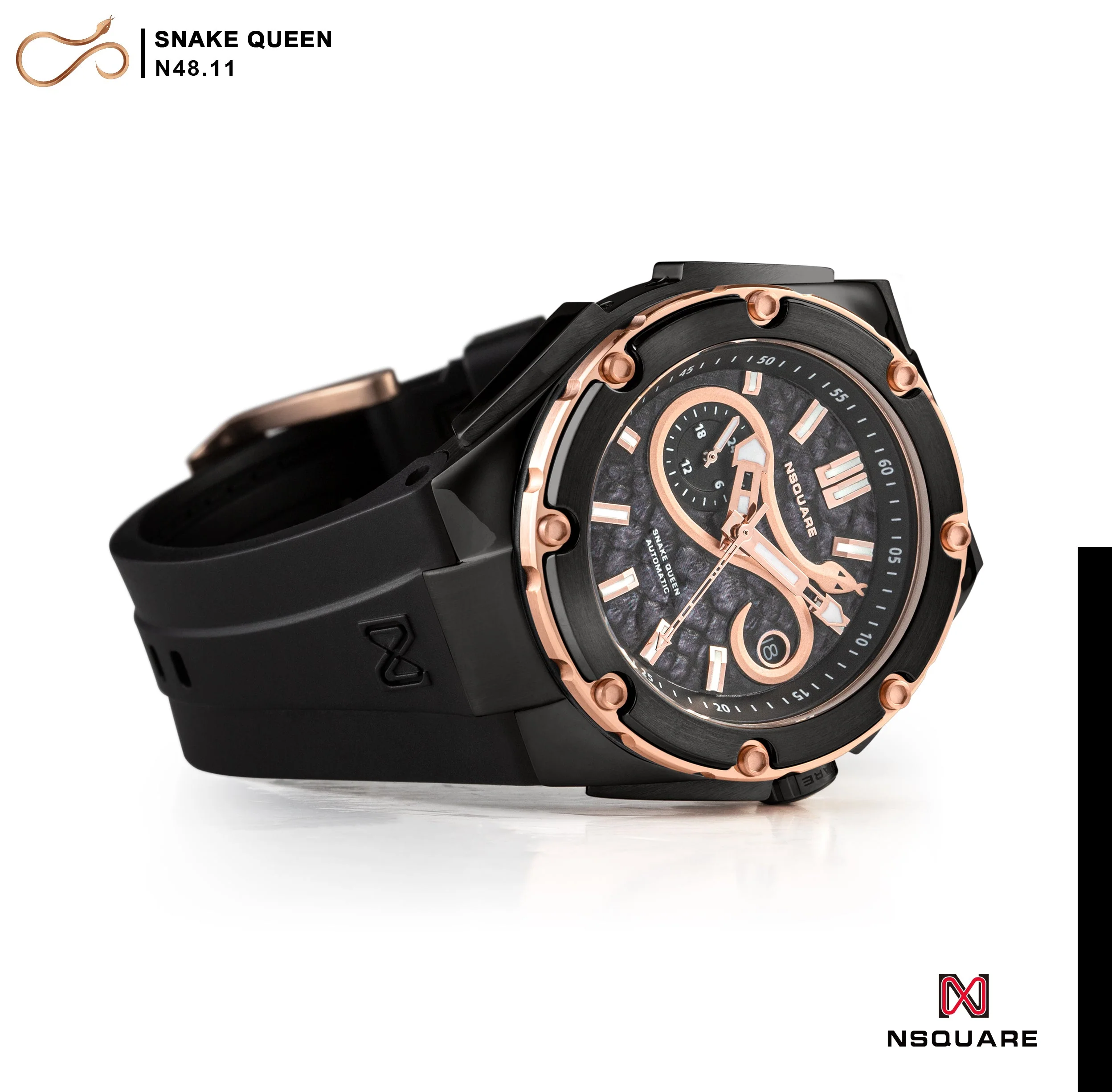 Nsquare SnakeQueen 39mm Automatic Devil Gold
