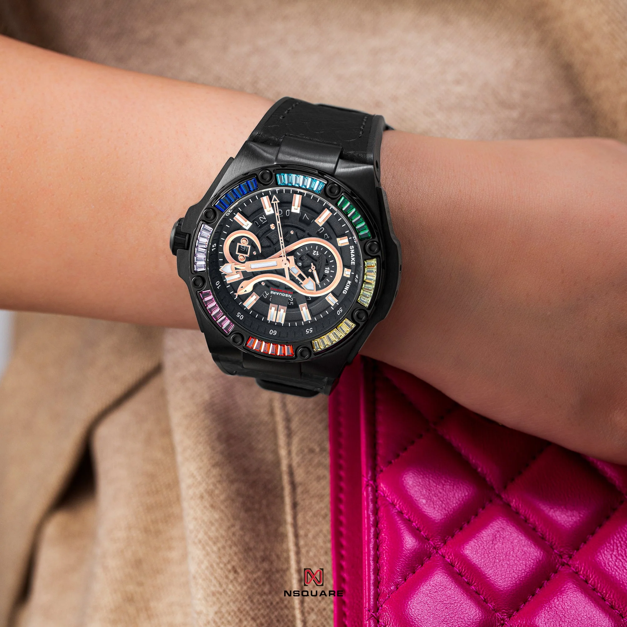 2537-nsquare-snake-special-edition-automatic-46mm-rainbow-black-limited-edition-2.webp Nsquare Snake Special Edition Automatic 46mm Rainbow Black Limited Edition